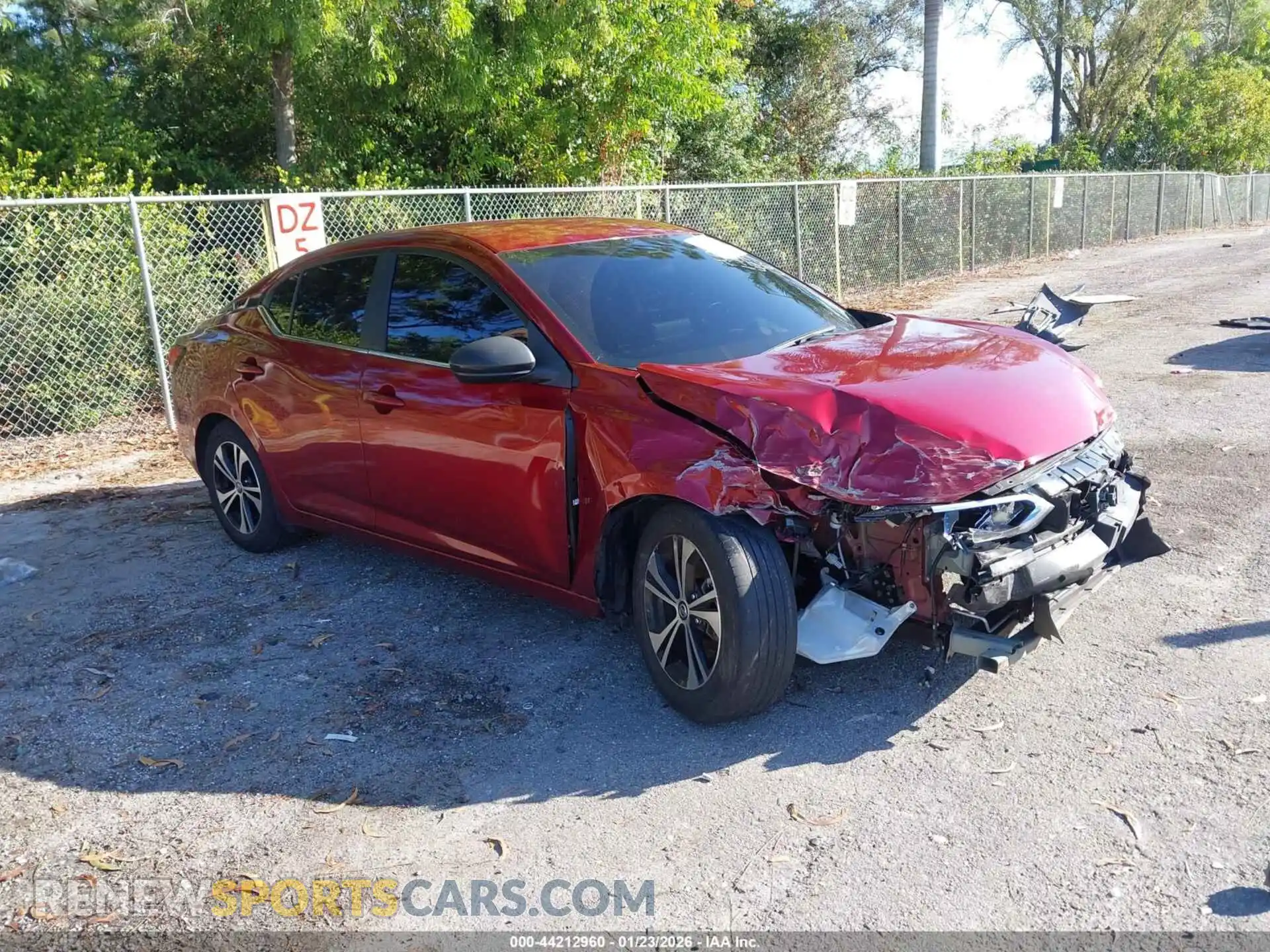 1 Photograph of a damaged car 3N1AB8CV3MY294271 NISSAN SENTRA 2021