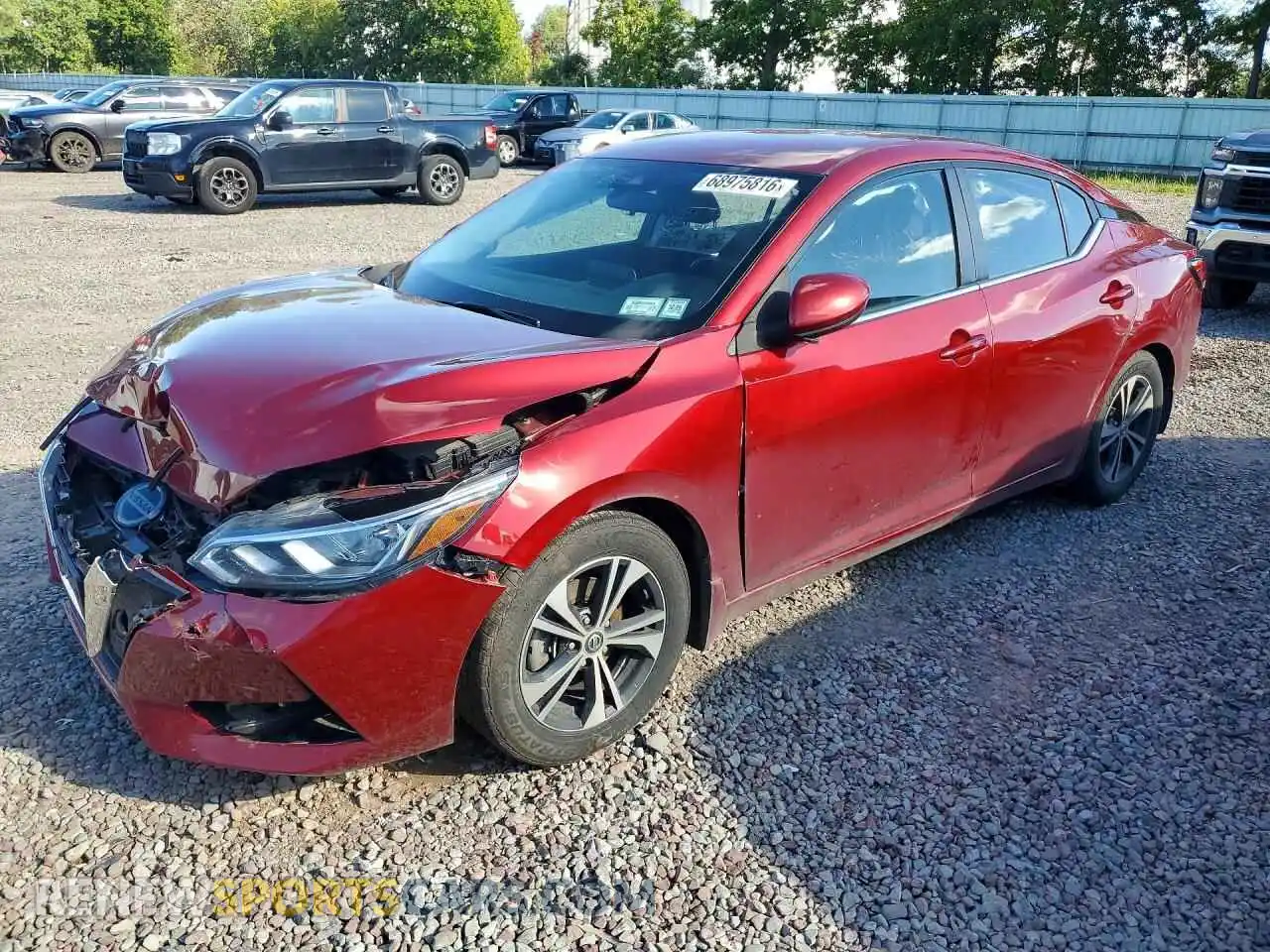1 Photograph of a damaged car 3N1AB8CV3MY298093 NISSAN SENTRA 2021