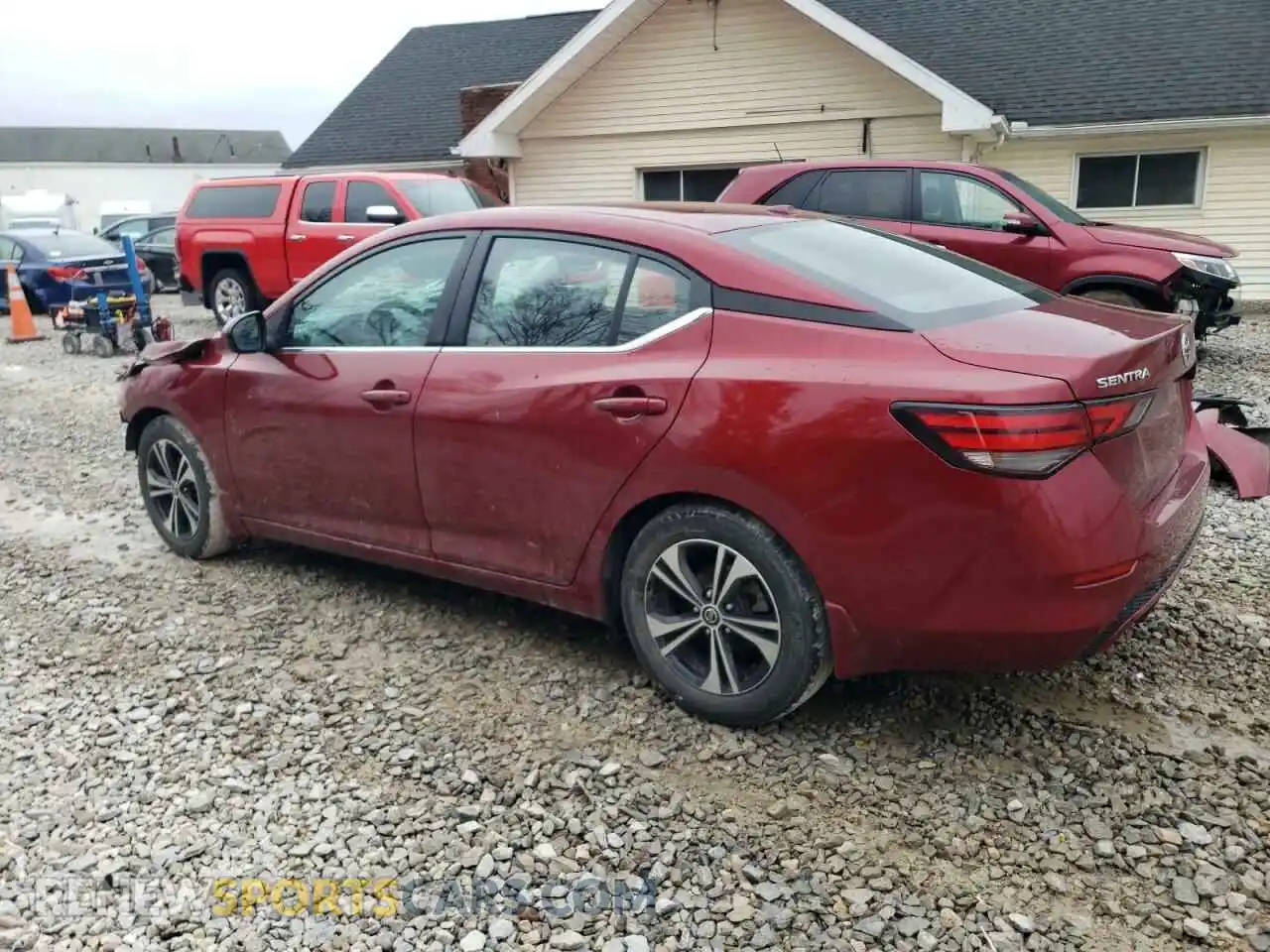2 Photograph of a damaged car 3N1AB8CV3MY299454 NISSAN SENTRA 2021