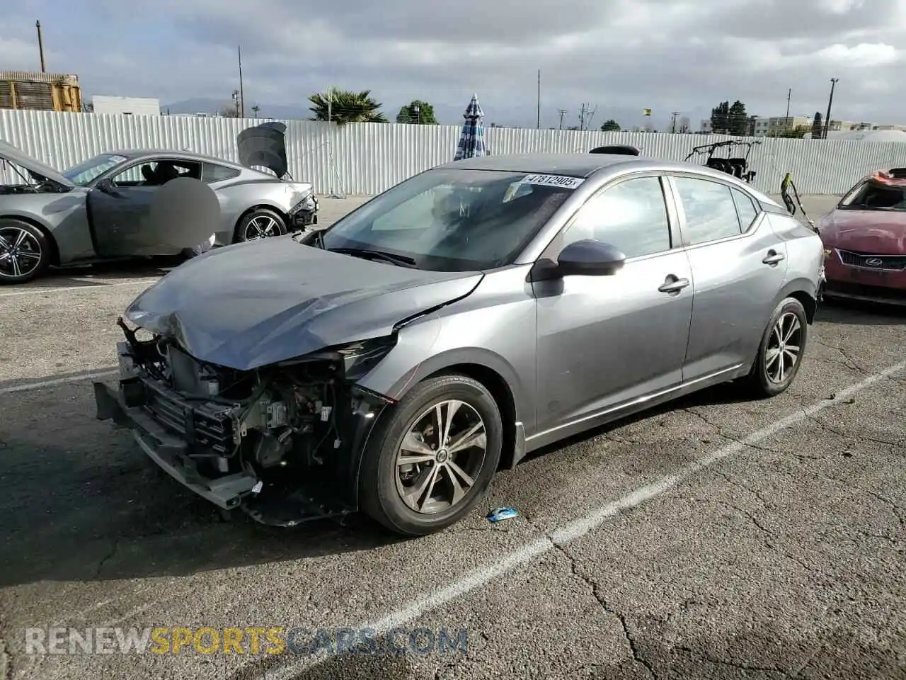 1 Photograph of a damaged car 3N1AB8CV3MY302286 NISSAN SENTRA 2021