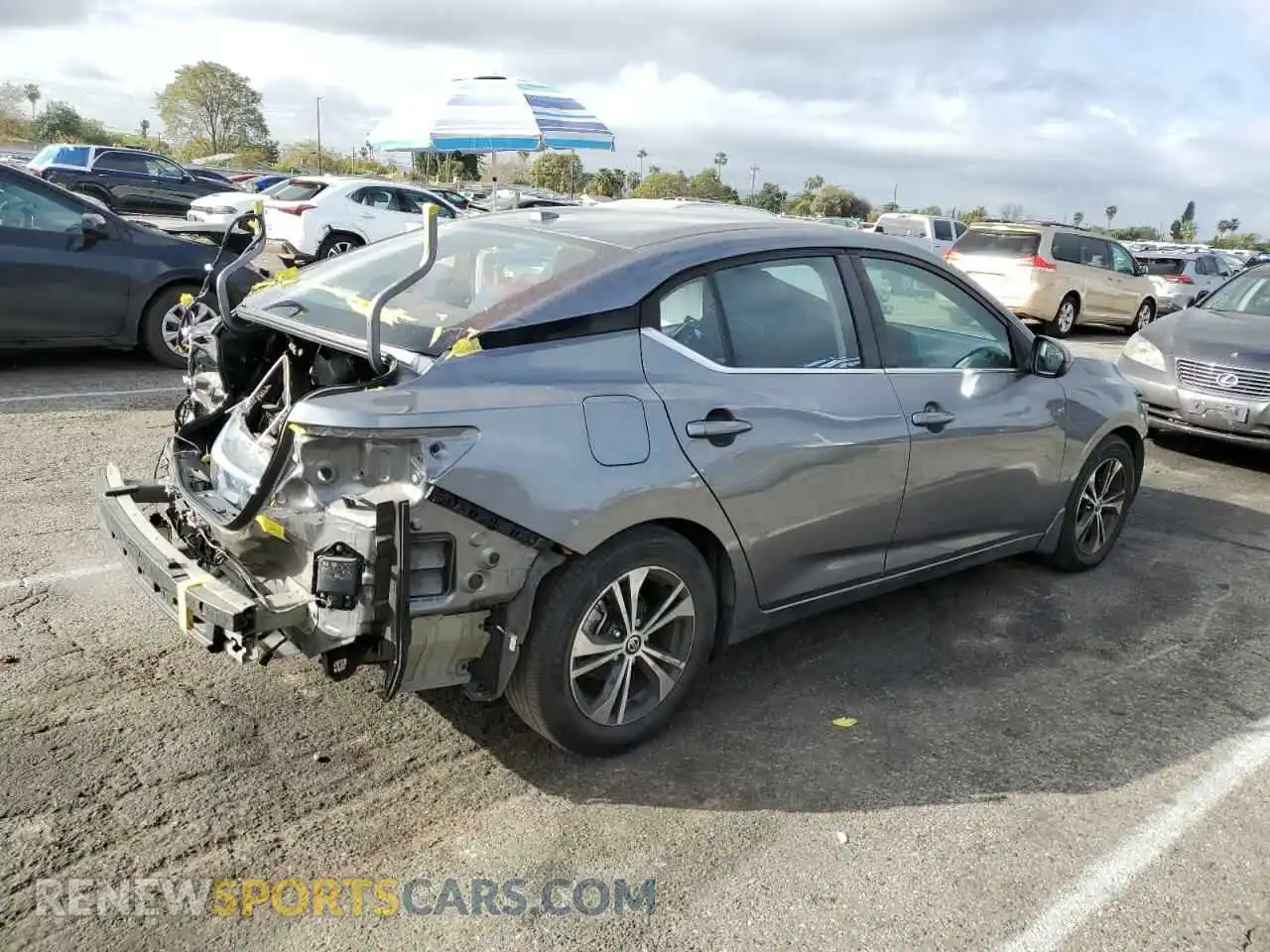 3 Photograph of a damaged car 3N1AB8CV3MY302286 NISSAN SENTRA 2021