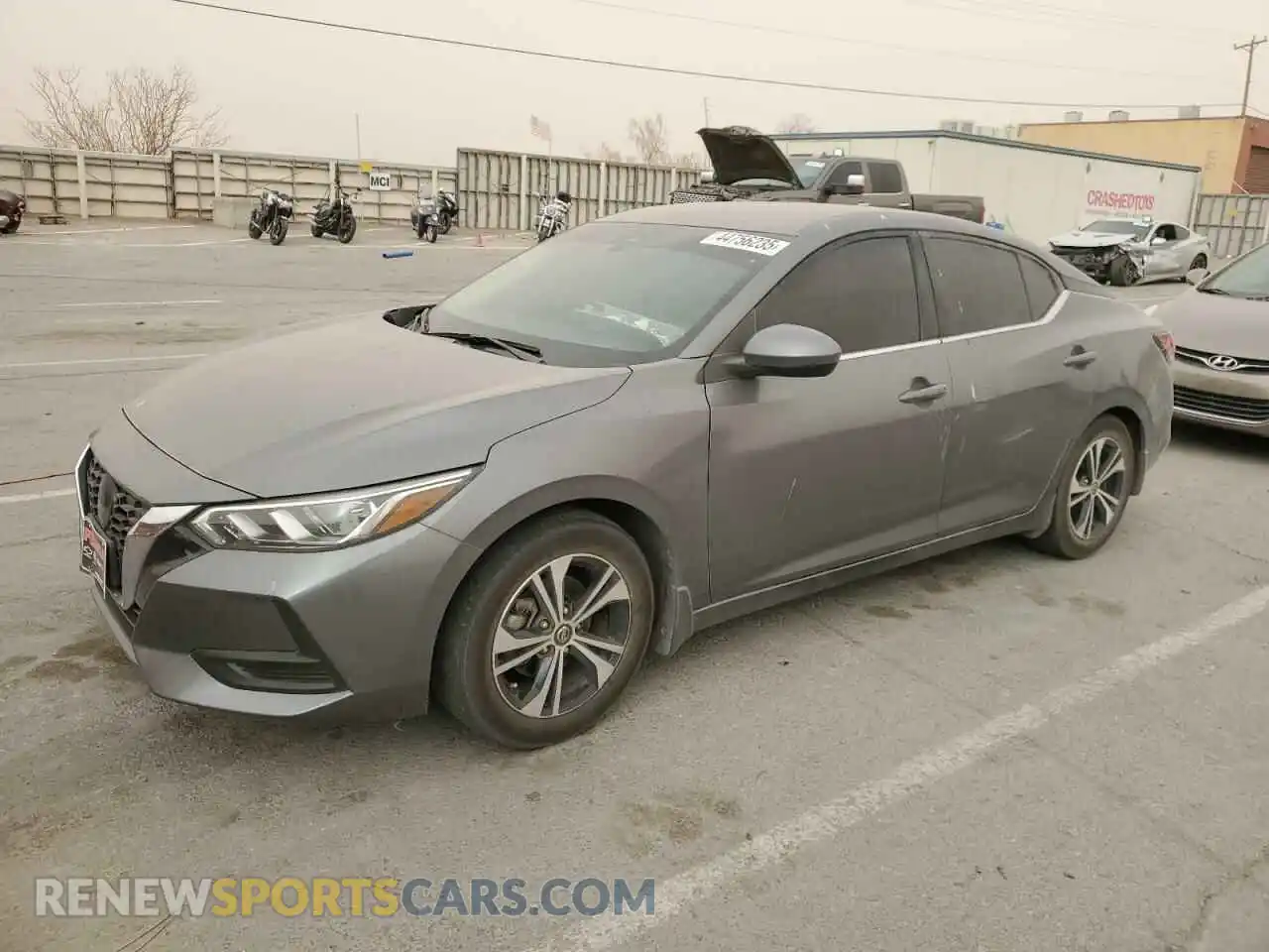 1 Photograph of a damaged car 3N1AB8CV3MY308668 NISSAN SENTRA 2021