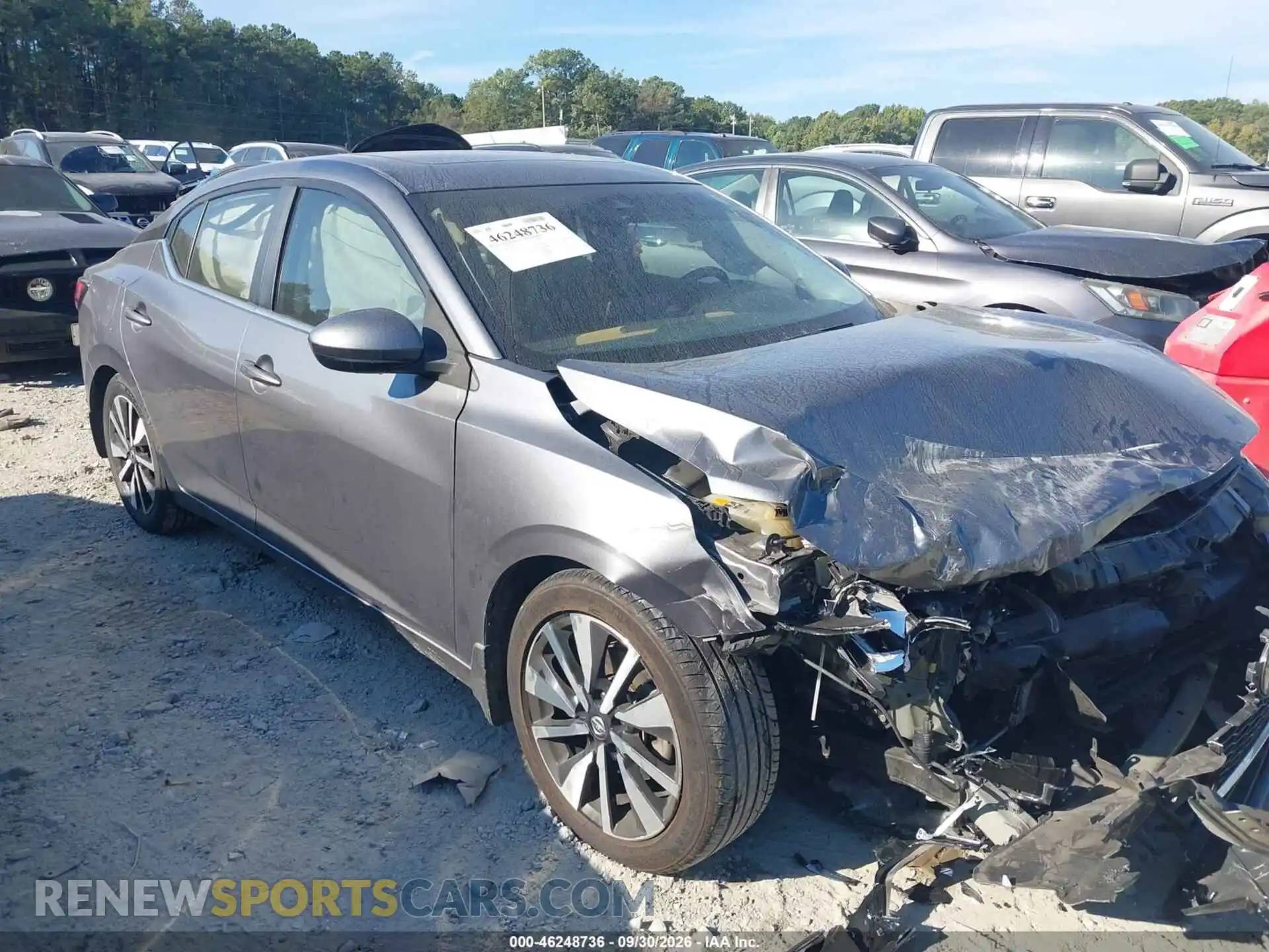 1 Photograph of a damaged car 3N1AB8CV3MY315653 NISSAN SENTRA 2021