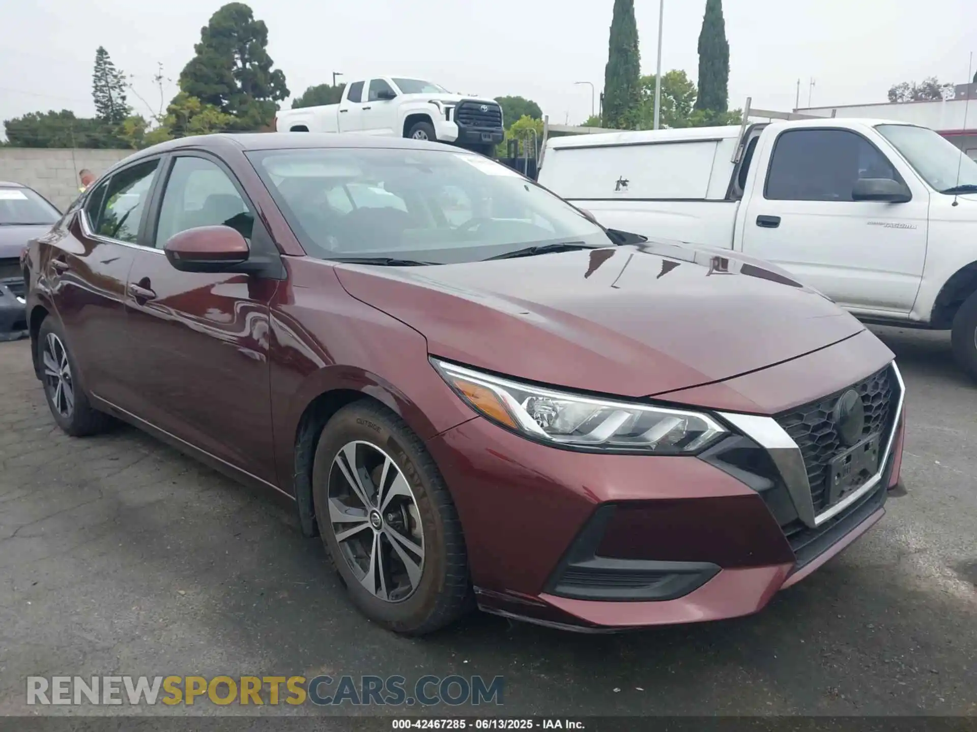 1 Photograph of a damaged car 3N1AB8CV3MY325583 NISSAN SENTRA 2021