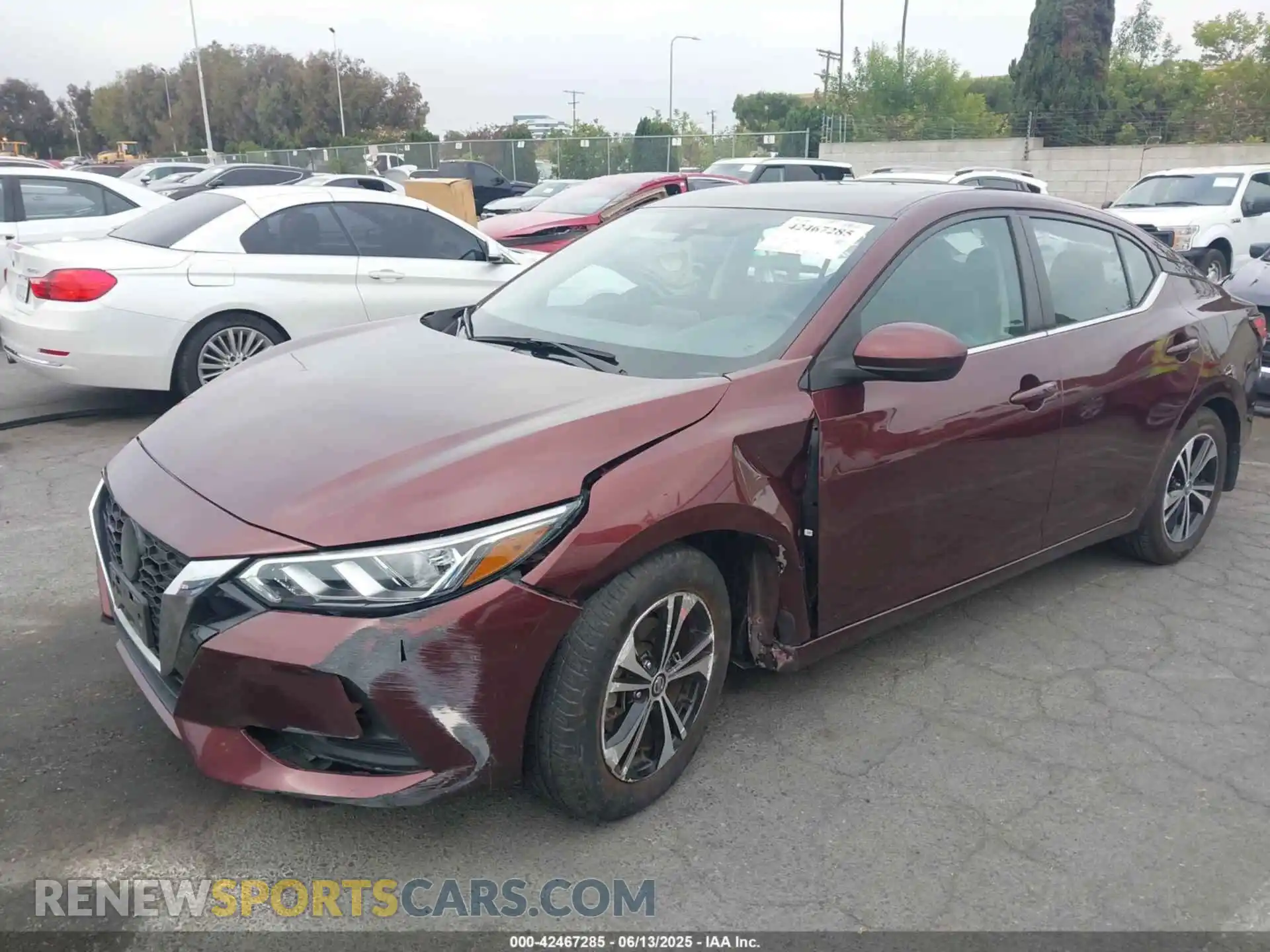 2 Photograph of a damaged car 3N1AB8CV3MY325583 NISSAN SENTRA 2021
