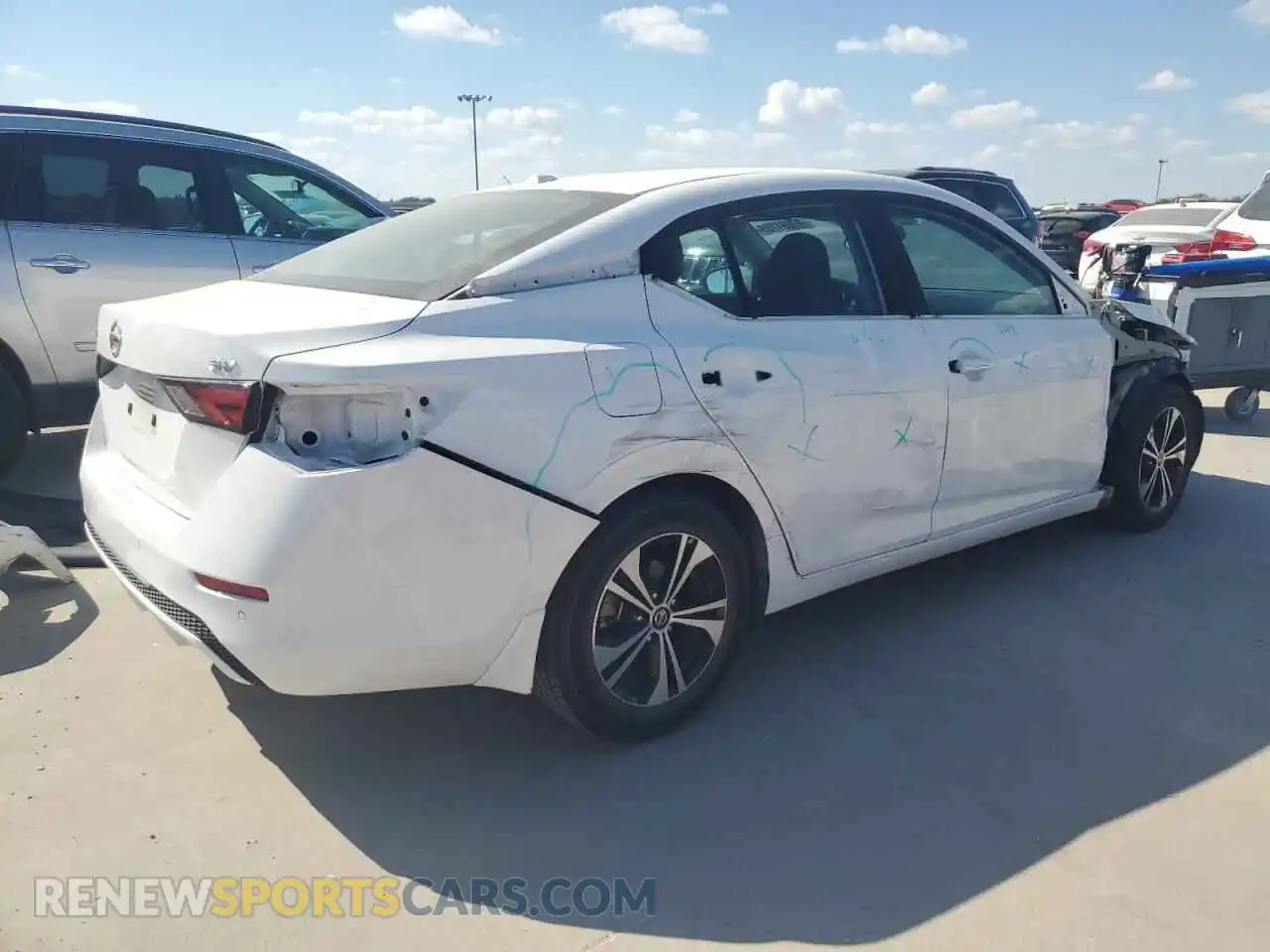 3 Photograph of a damaged car 3N1AB8CV3MY325728 NISSAN SENTRA 2021
