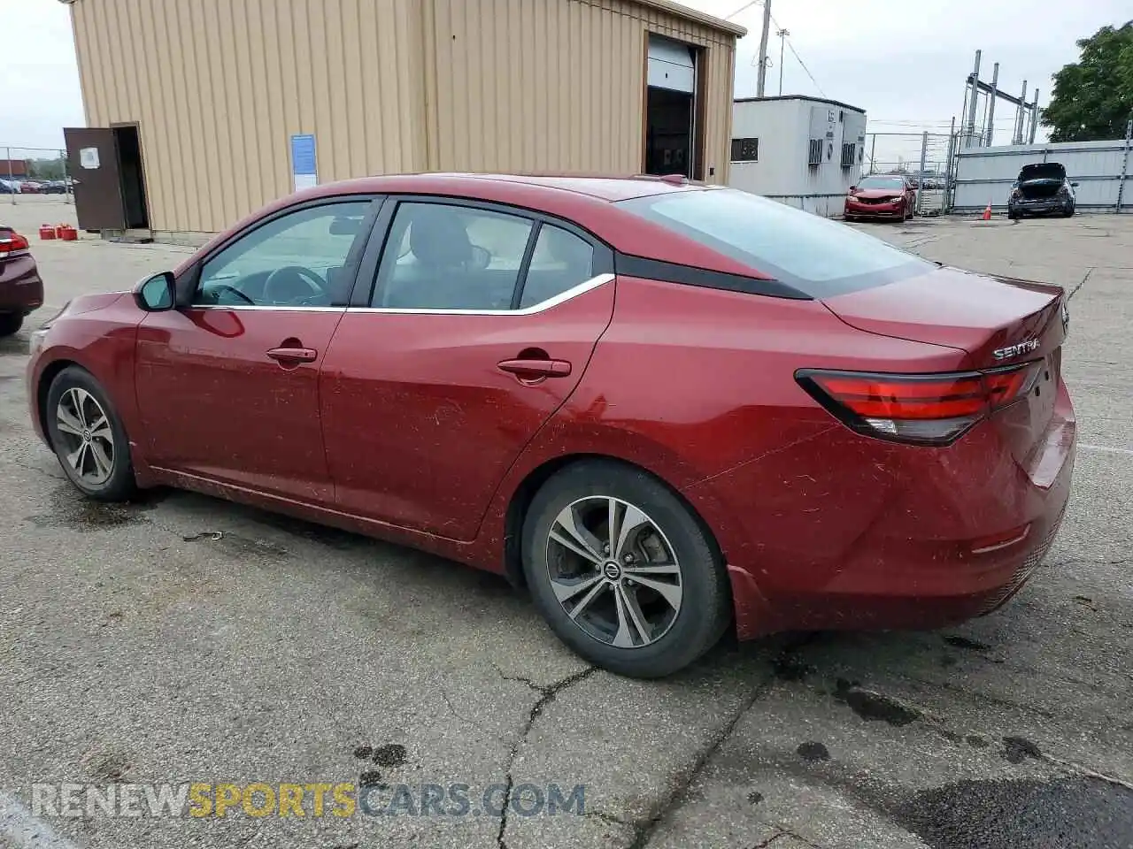 2 Photograph of a damaged car 3N1AB8CV3MY330380 NISSAN SENTRA 2021