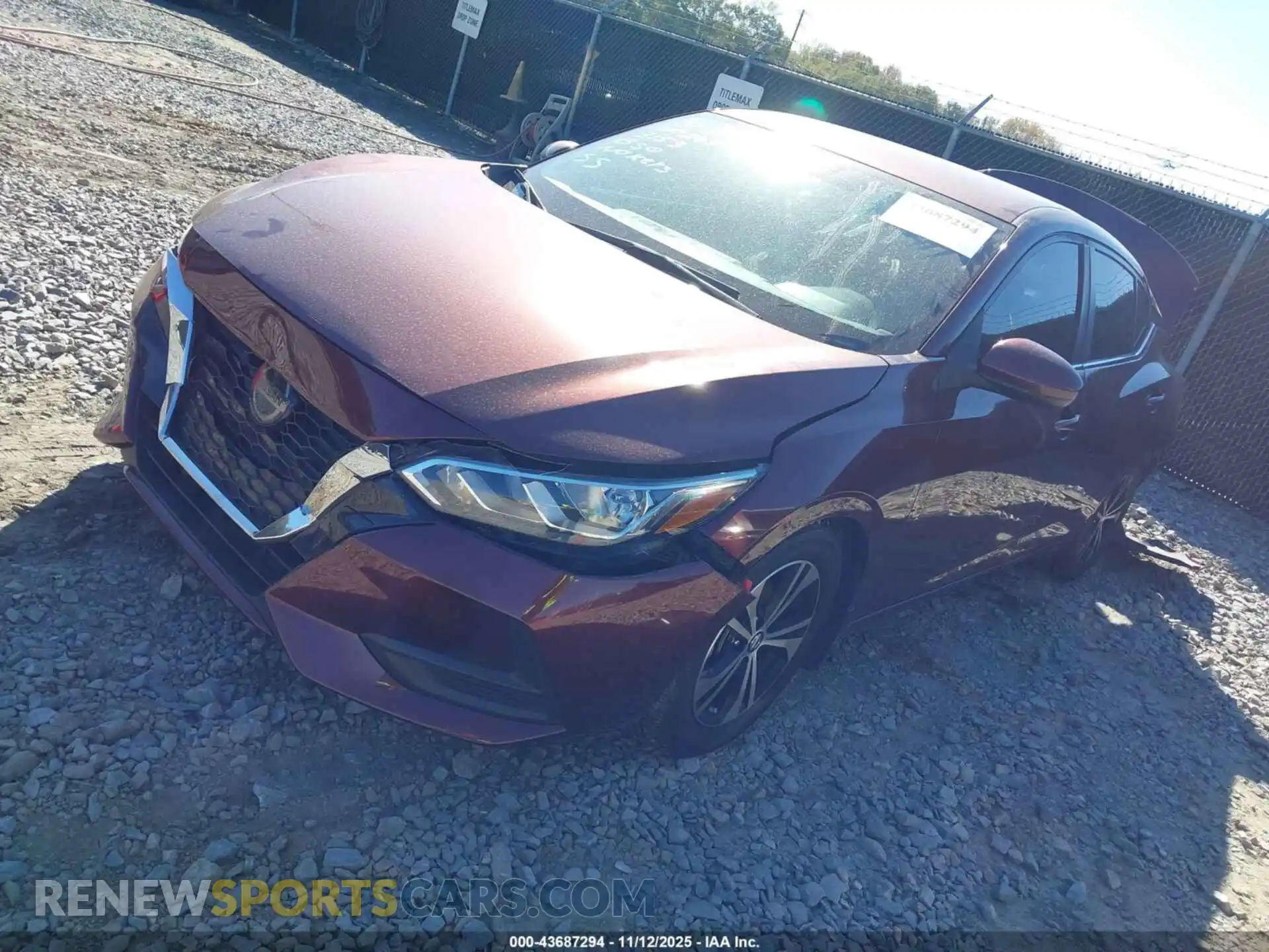 2 Photograph of a damaged car 3N1AB8CV4MY203153 NISSAN SENTRA 2021