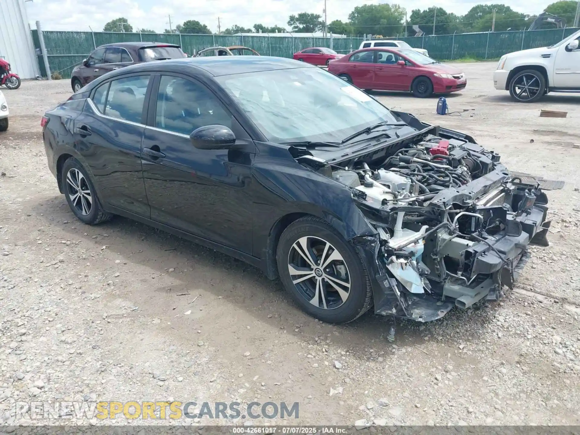 1 Photograph of a damaged car 3N1AB8CV4MY224505 NISSAN SENTRA 2021