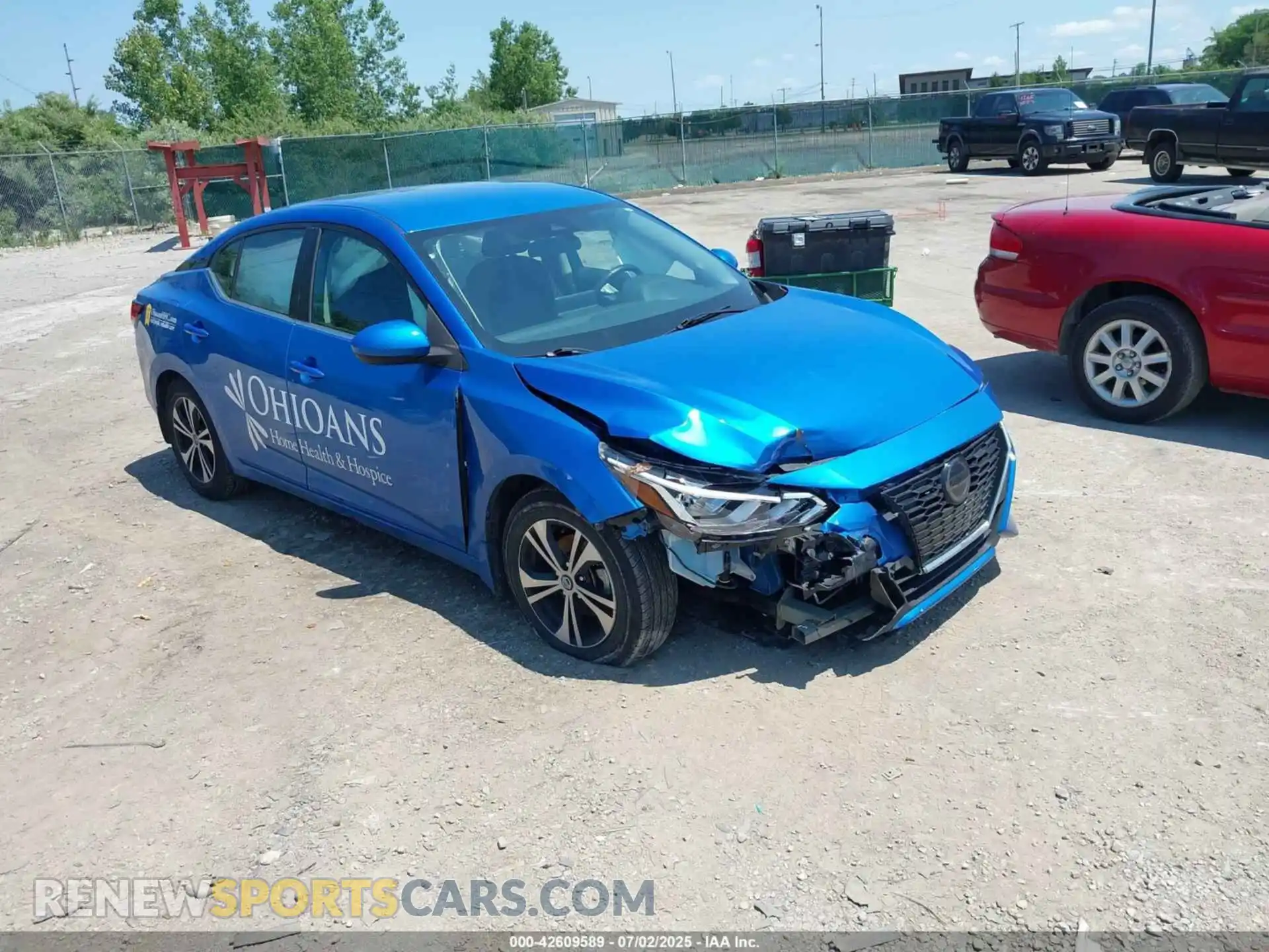 1 Photograph of a damaged car 3N1AB8CV4MY228294 NISSAN SENTRA 2021