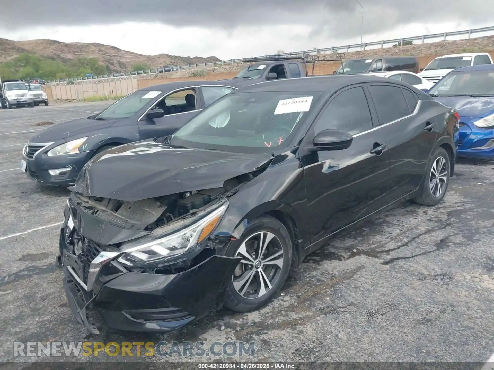 2 Photograph of a damaged car 3N1AB8CV4MY230305 NISSAN SENTRA 2021