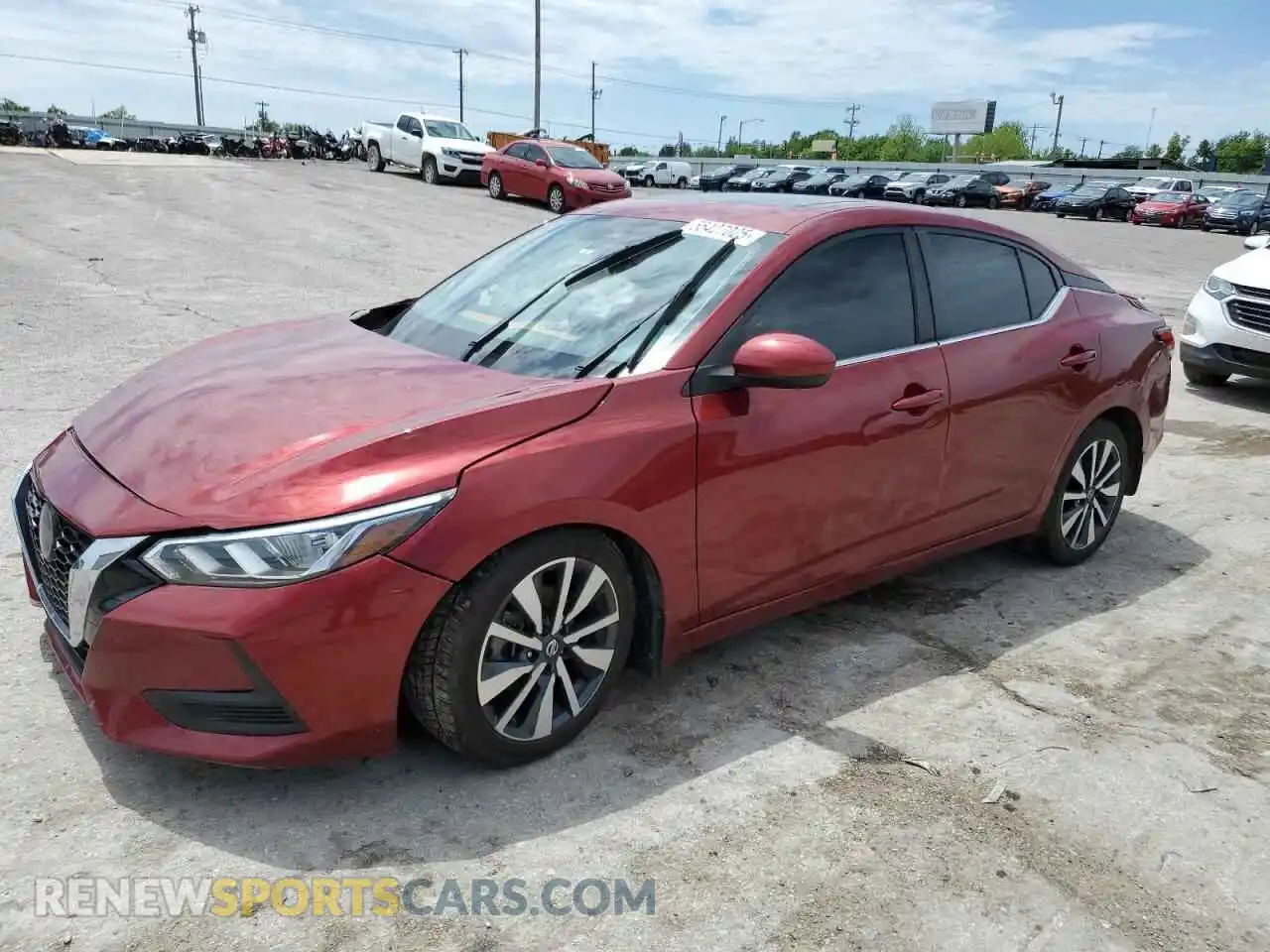 1 Photograph of a damaged car 3N1AB8CV4MY231308 NISSAN SENTRA 2021