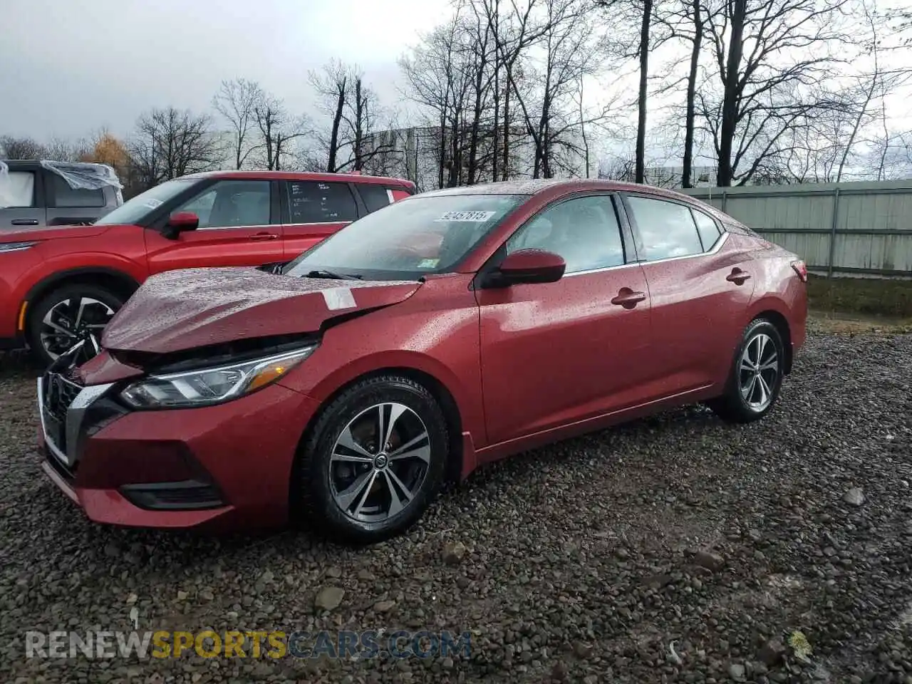 1 Photograph of a damaged car 3N1AB8CV4MY233155 NISSAN SENTRA 2021