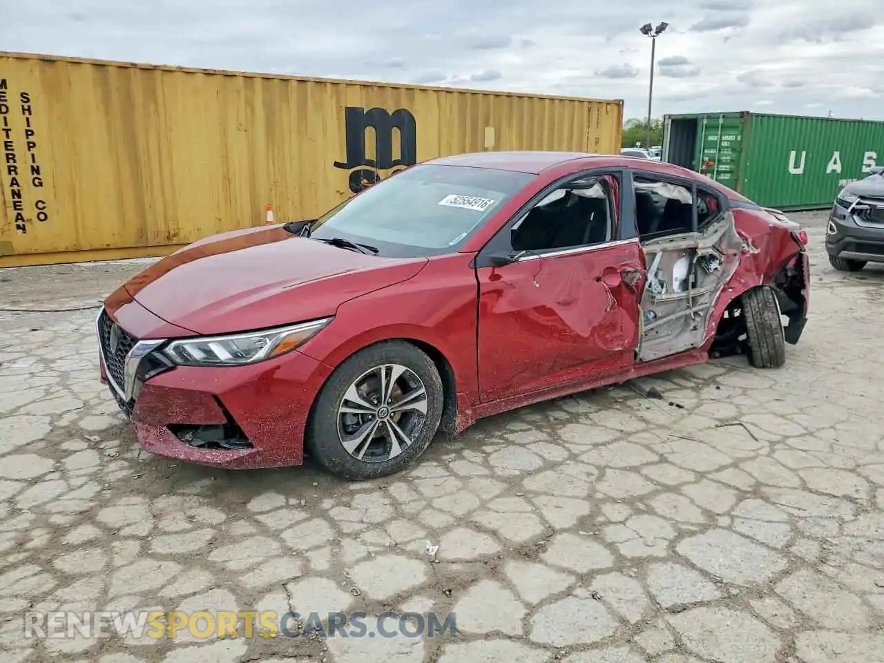 1 Фотография поврежденного автомобиля 3N1AB8CV4MY233804 NISSAN SENTRA 2021
