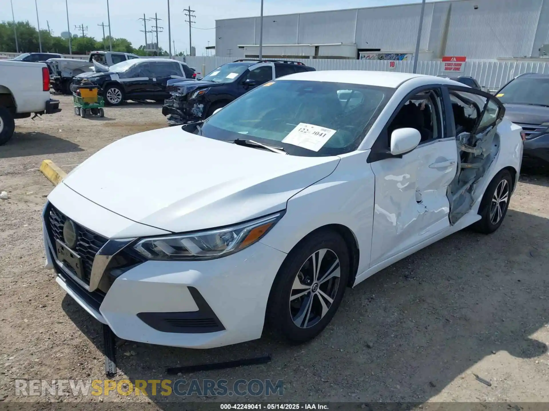 2 Photograph of a damaged car 3N1AB8CV4MY242440 NISSAN SENTRA 2021