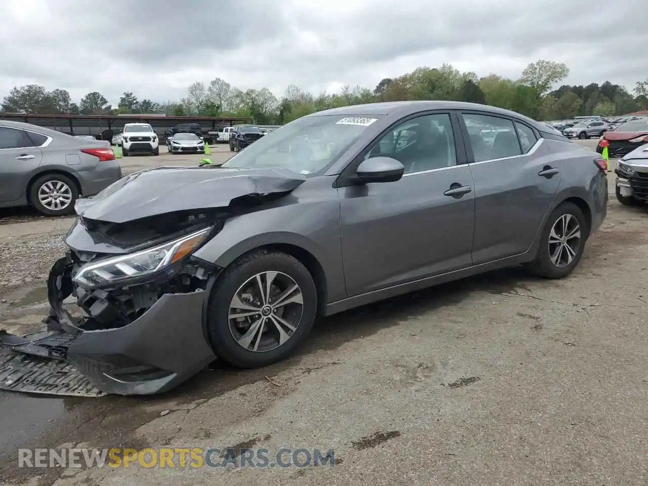 1 Photograph of a damaged car 3N1AB8CV4MY273848 NISSAN SENTRA 2021