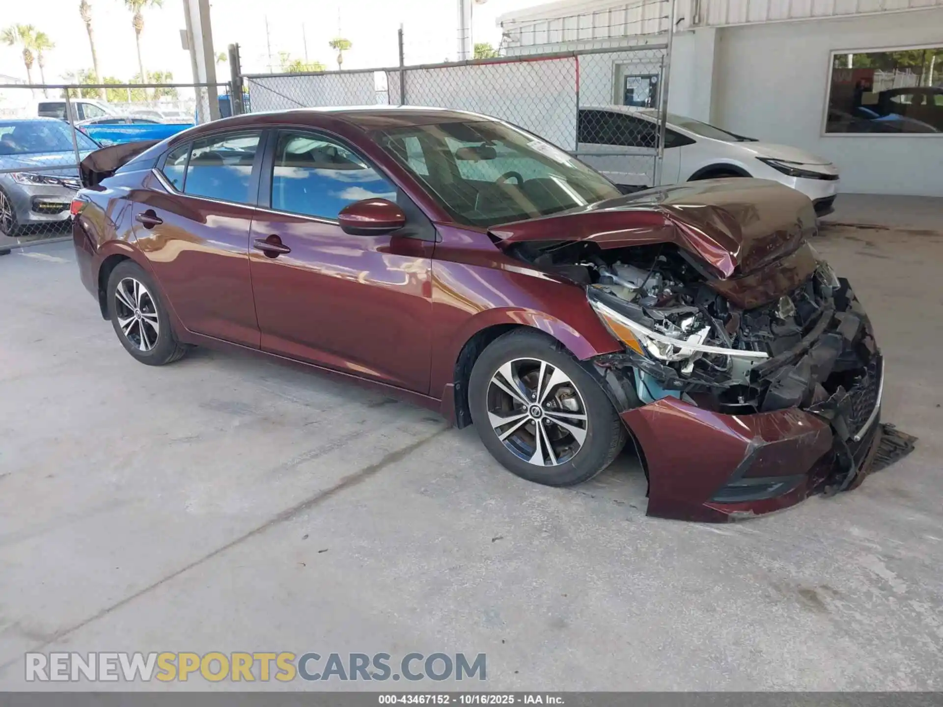 1 Photograph of a damaged car 3N1AB8CV4MY273879 NISSAN SENTRA 2021