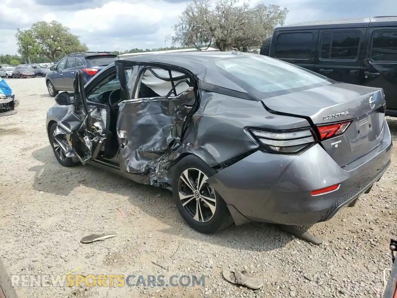 2 Photograph of a damaged car 3N1AB8CV4MY277298 NISSAN SENTRA 2021