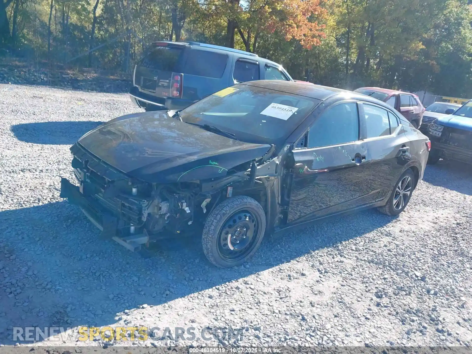 2 Photograph of a damaged car 3N1AB8CV4MY279732 NISSAN SENTRA 2021