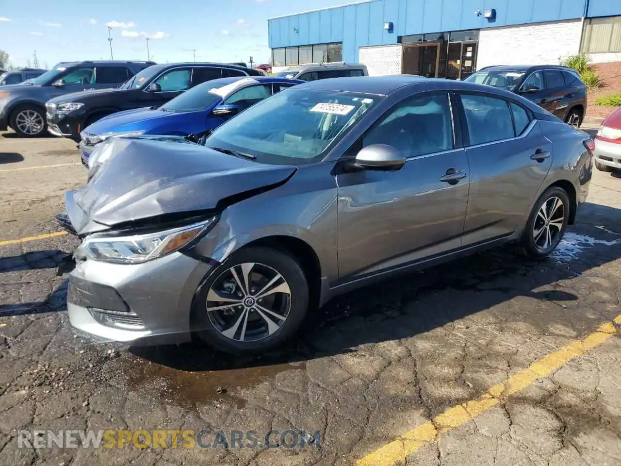 1 Photograph of a damaged car 3N1AB8CV4MY281559 NISSAN SENTRA 2021