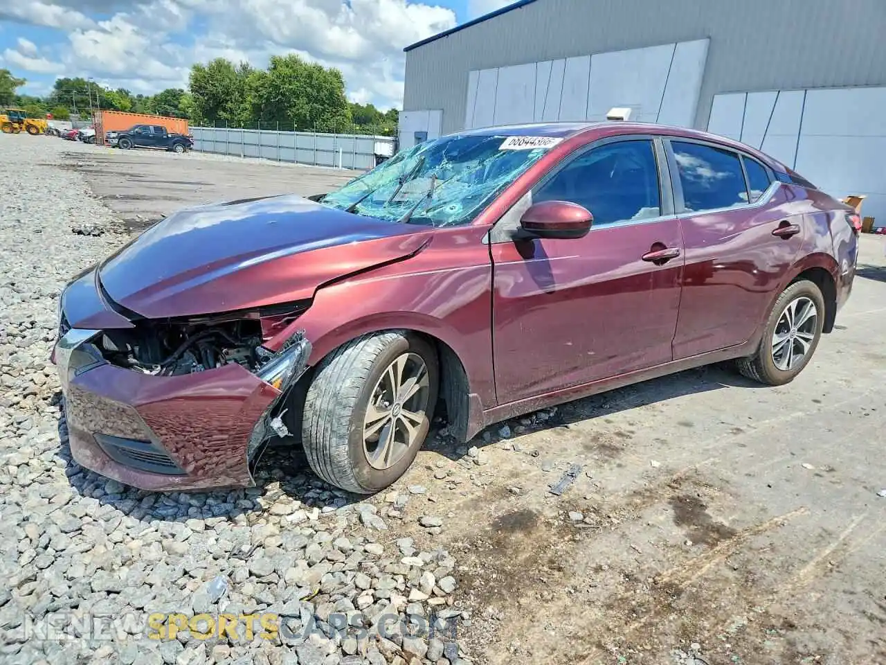1 fotografías del automóvil dañado 3N1AB8CV4MY284249 NISSAN SENTRA 2021