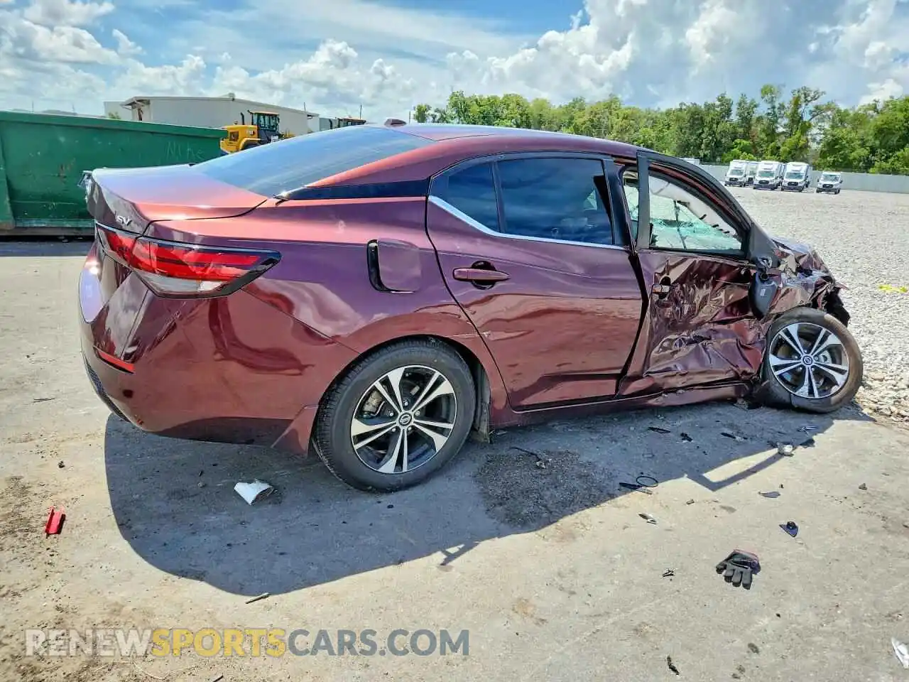 3 fotografías del automóvil dañado 3N1AB8CV4MY284249 NISSAN SENTRA 2021