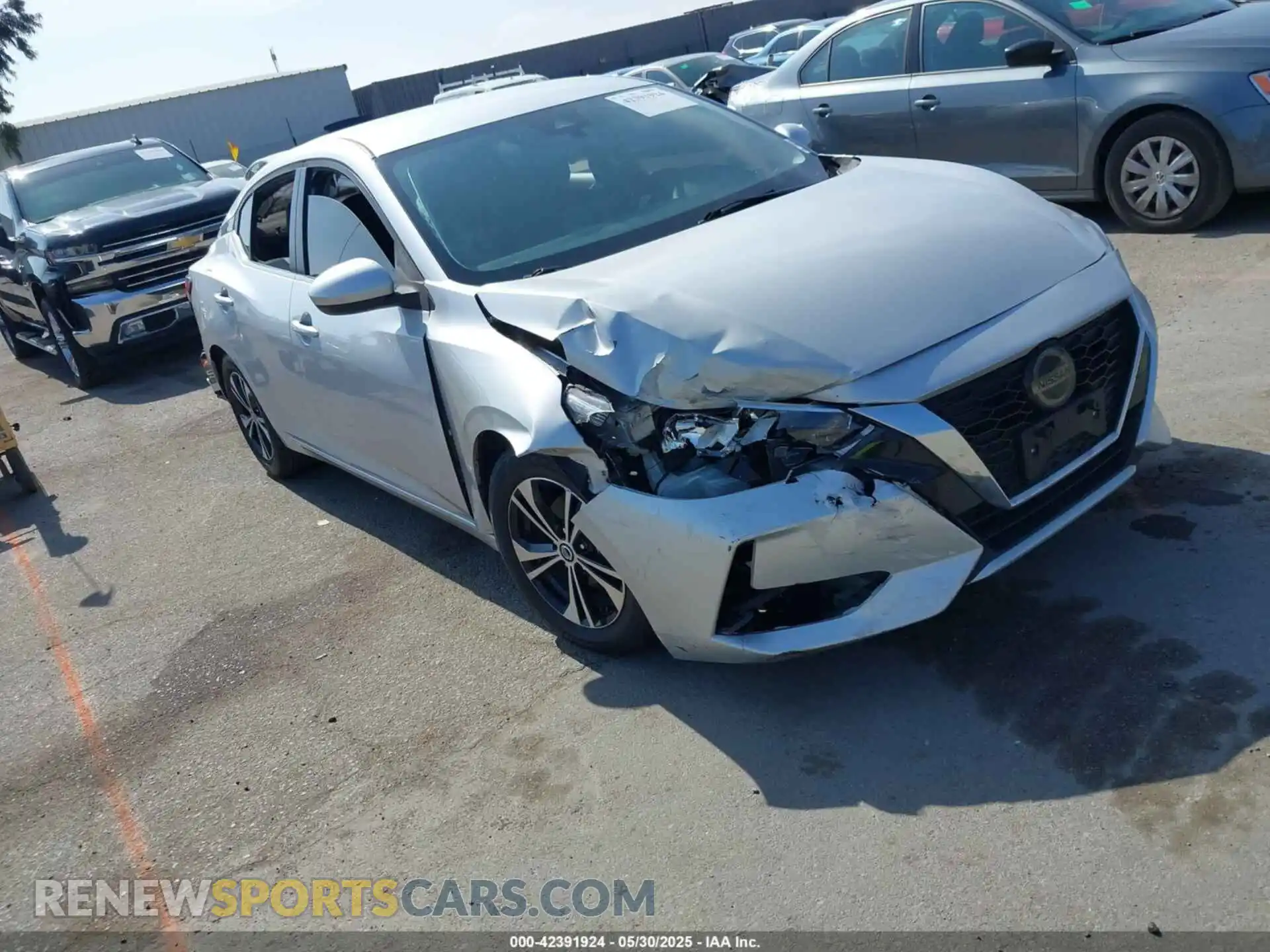 1 Photograph of a damaged car 3N1AB8CV4MY286180 NISSAN SENTRA 2021