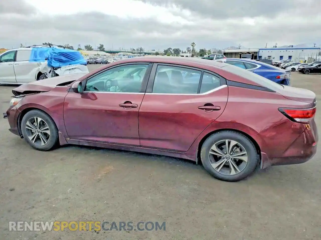 2 Photograph of a damaged car 3N1AB8CV4MY290231 NISSAN SENTRA 2021