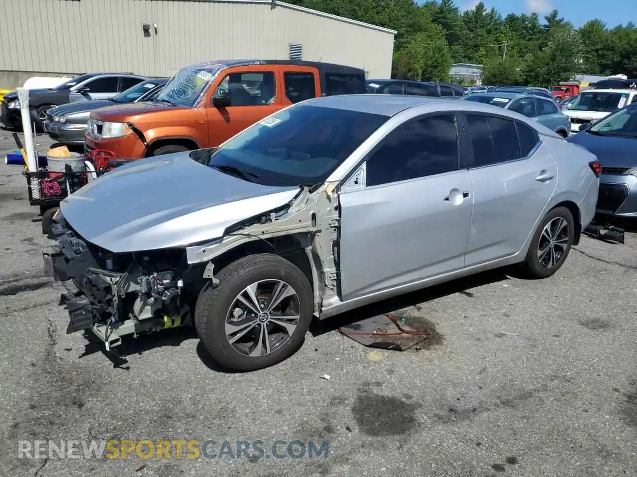 1 Photograph of a damaged car 3N1AB8CV4MY301891 NISSAN SENTRA 2021