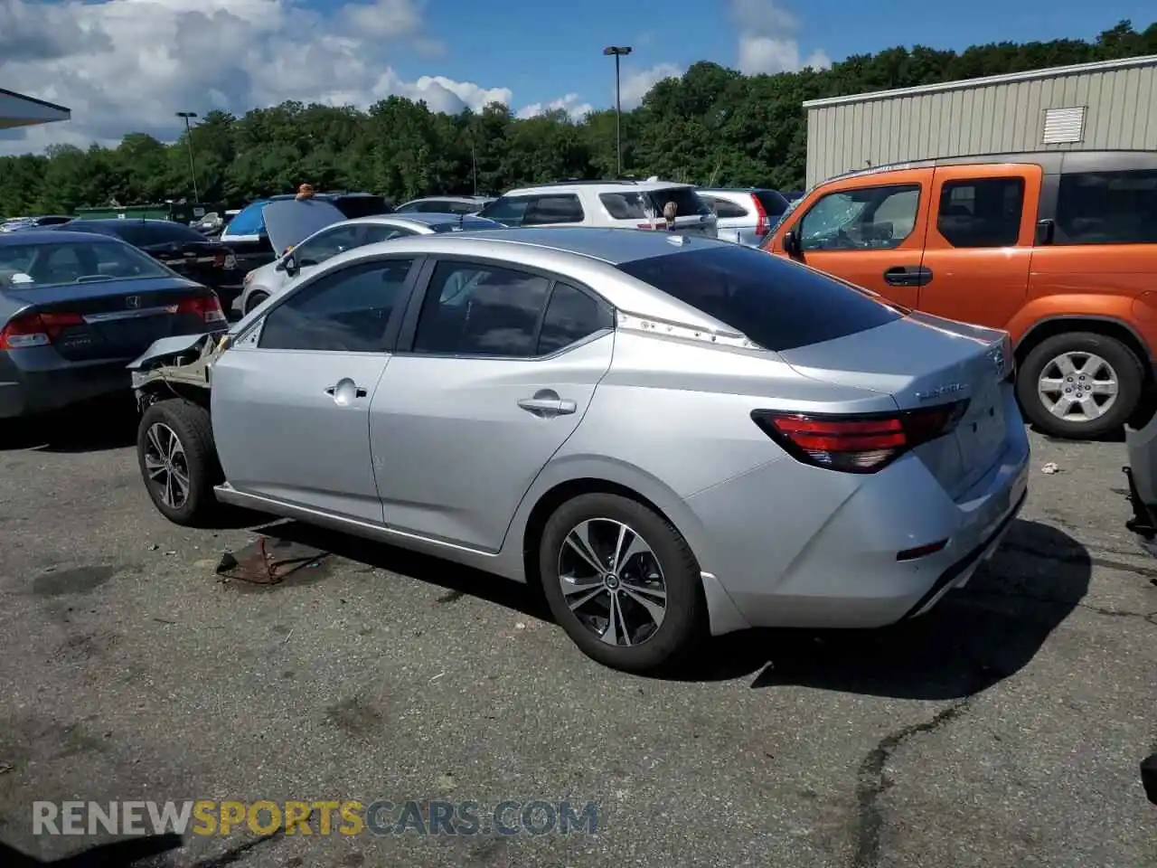 2 Photograph of a damaged car 3N1AB8CV4MY301891 NISSAN SENTRA 2021