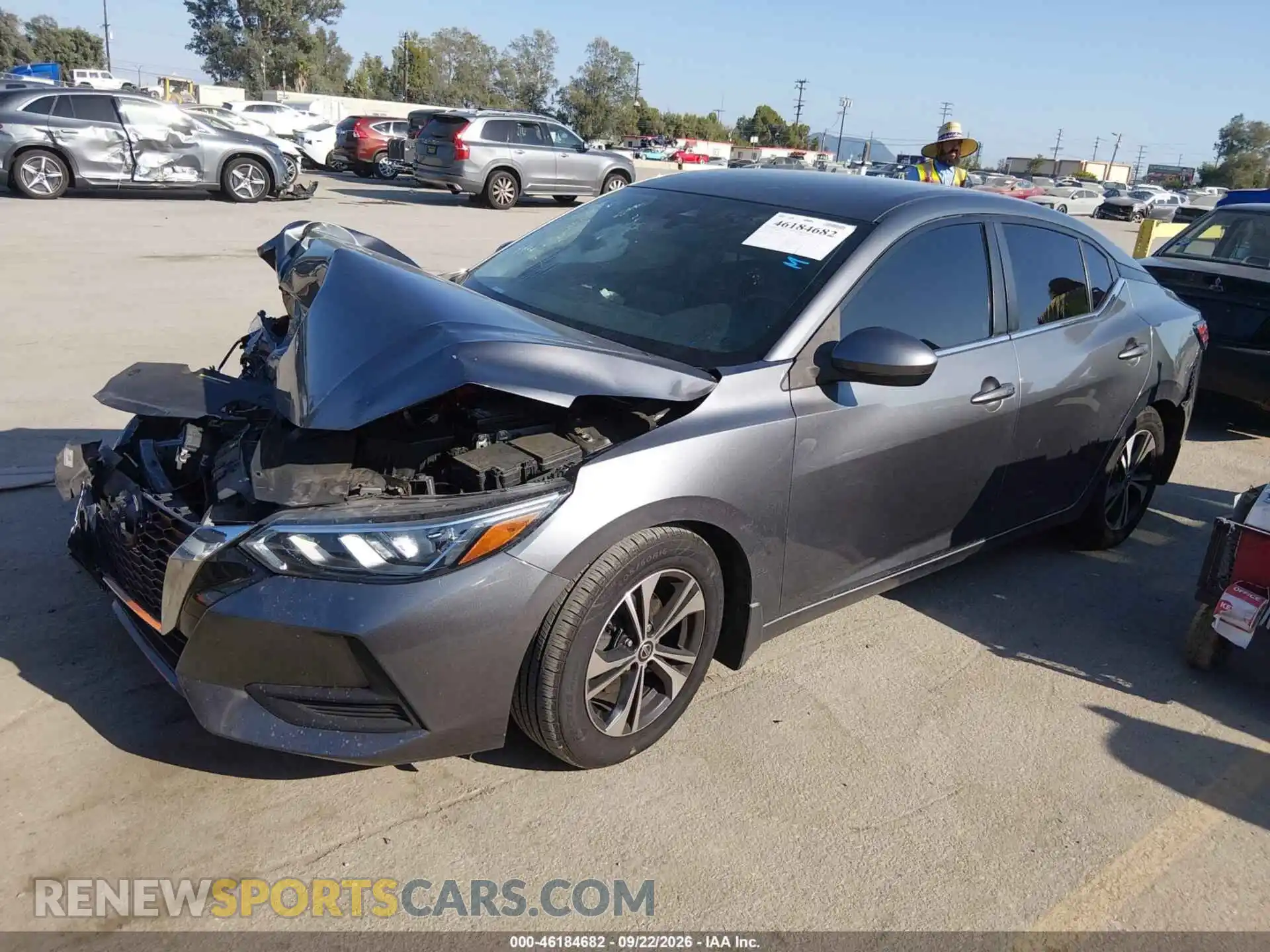 2 Photograph of a damaged car 3N1AB8CV4MY302278 NISSAN SENTRA 2021