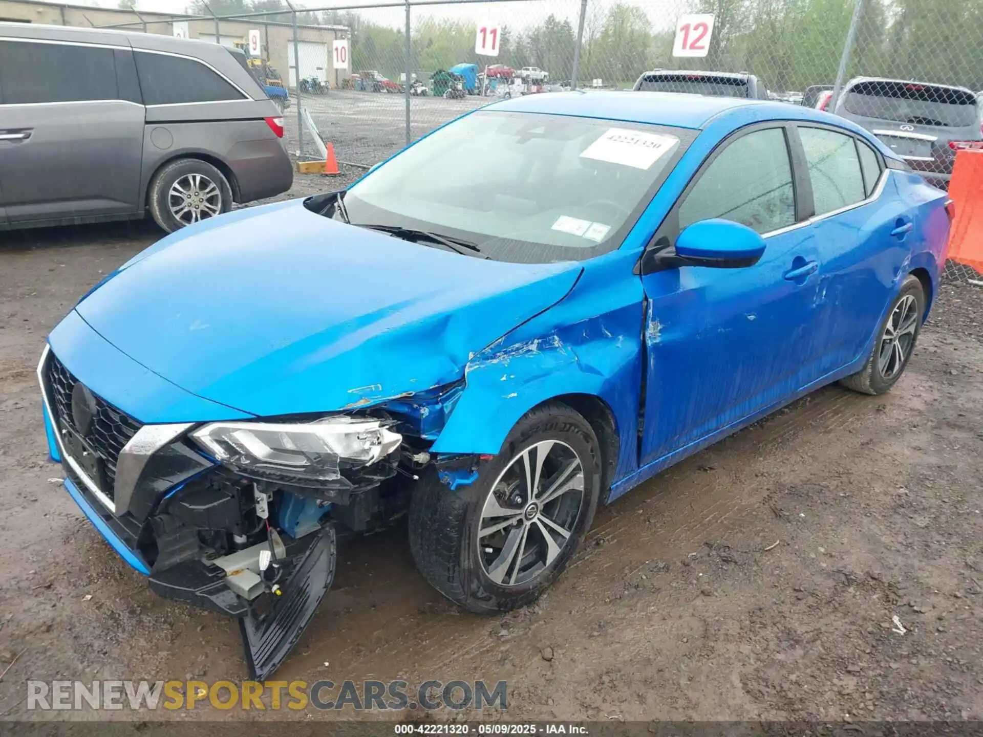 2 Photograph of a damaged car 3N1AB8CV4MY318657 NISSAN SENTRA 2021