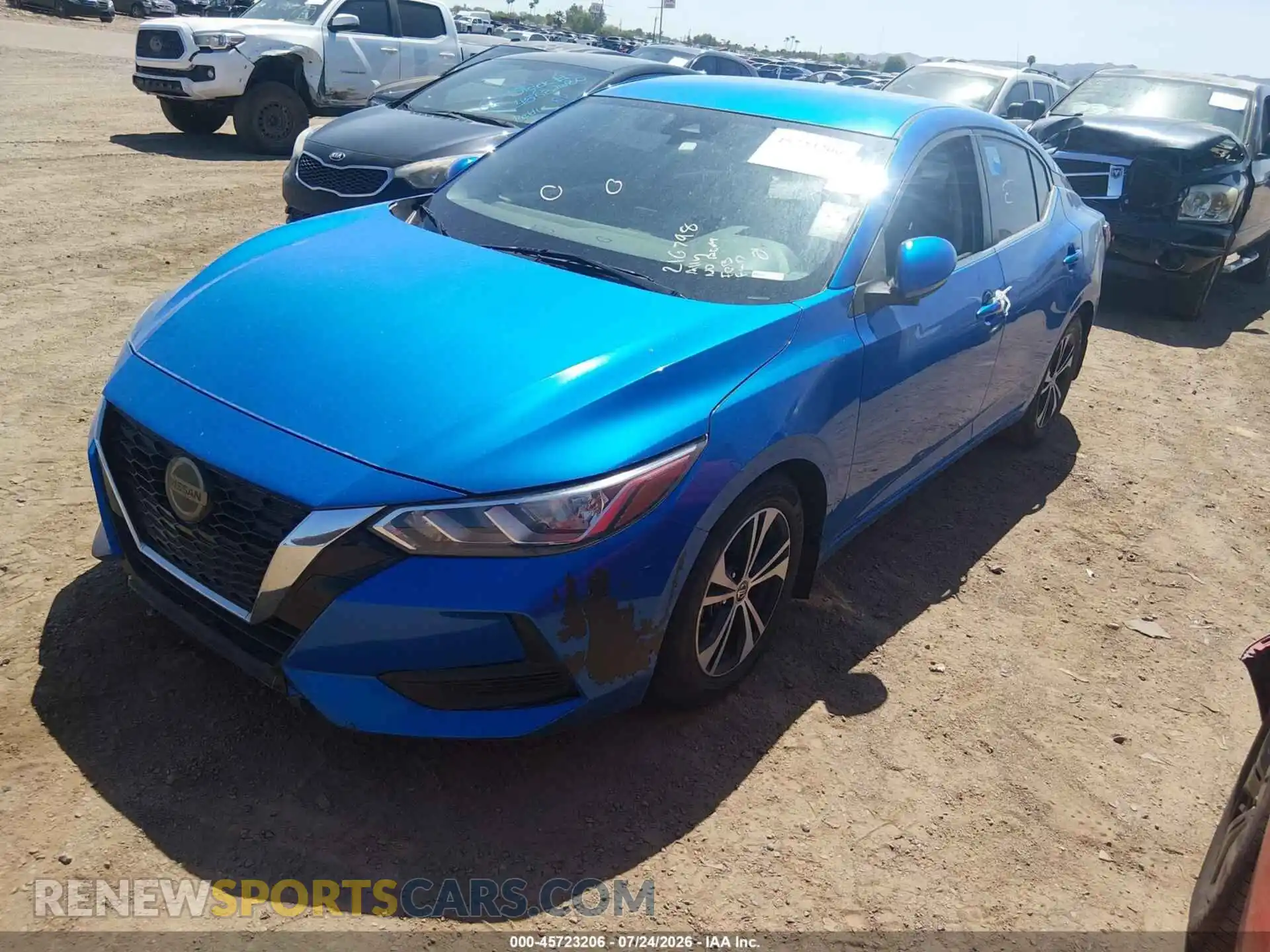 2 Photograph of a damaged car 3N1AB8CV5MY216798 NISSAN SENTRA 2021