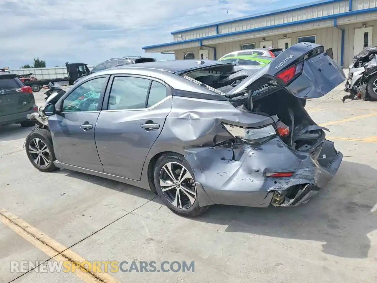2 fotografías del automóvil dañado 3N1AB8CV5MY222648 NISSAN SENTRA 2021