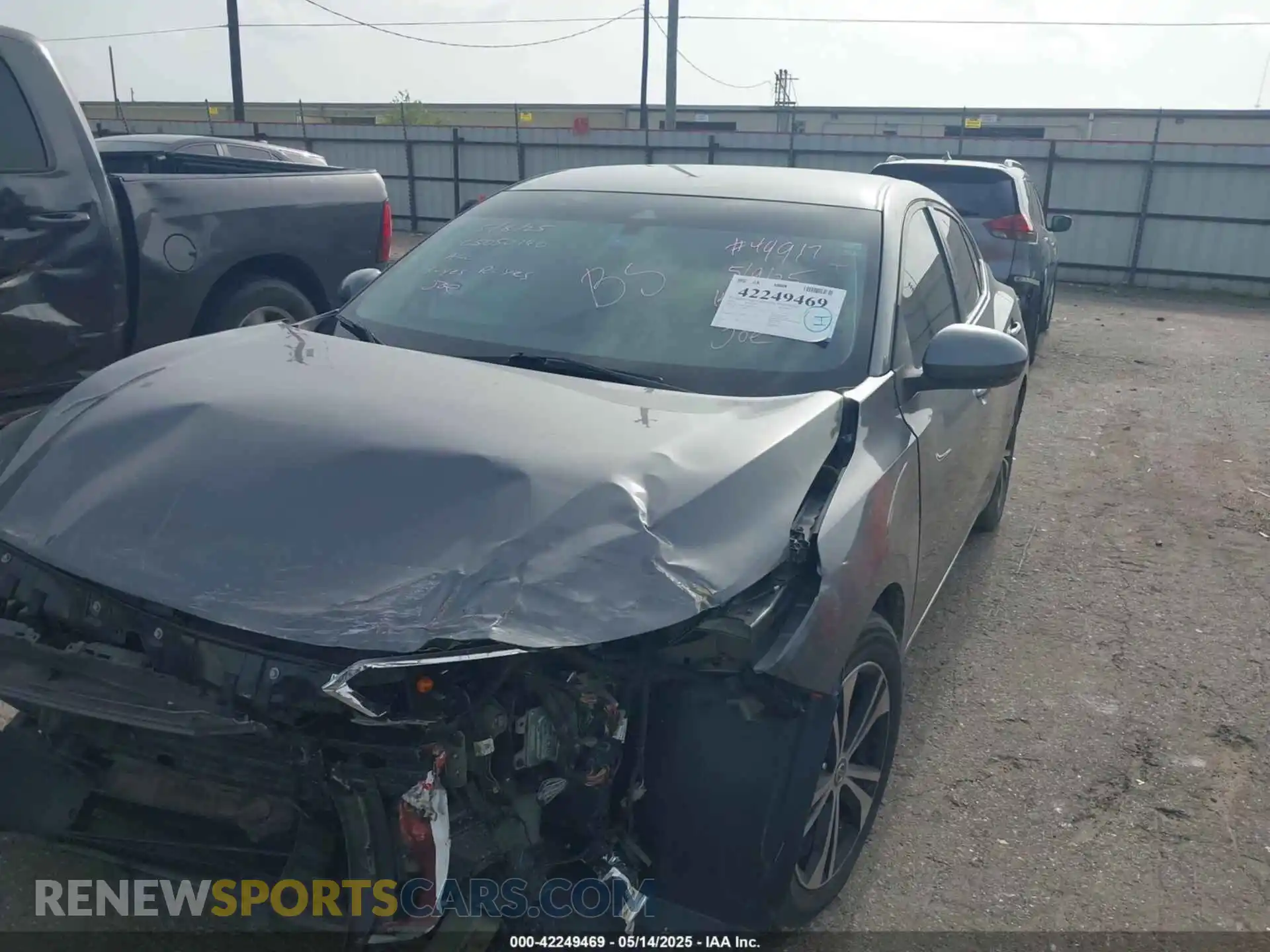 2 Photograph of a damaged car 3N1AB8CV5MY241717 NISSAN SENTRA 2021