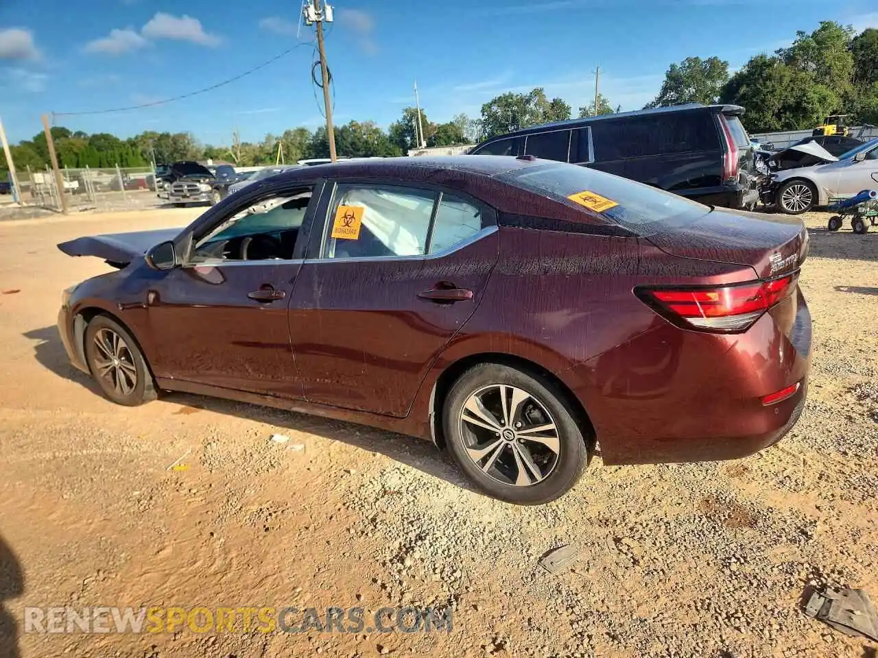2 Photograph of a damaged car 3N1AB8CV5MY247078 NISSAN SENTRA 2021