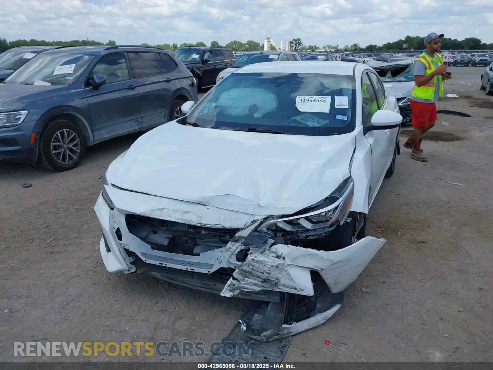2 Photograph of a damaged car 3N1AB8CV5MY252443 NISSAN SENTRA 2021