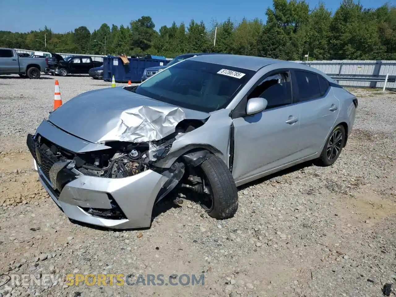 1 Photograph of a damaged car 3N1AB8CV5MY261840 NISSAN SENTRA 2021