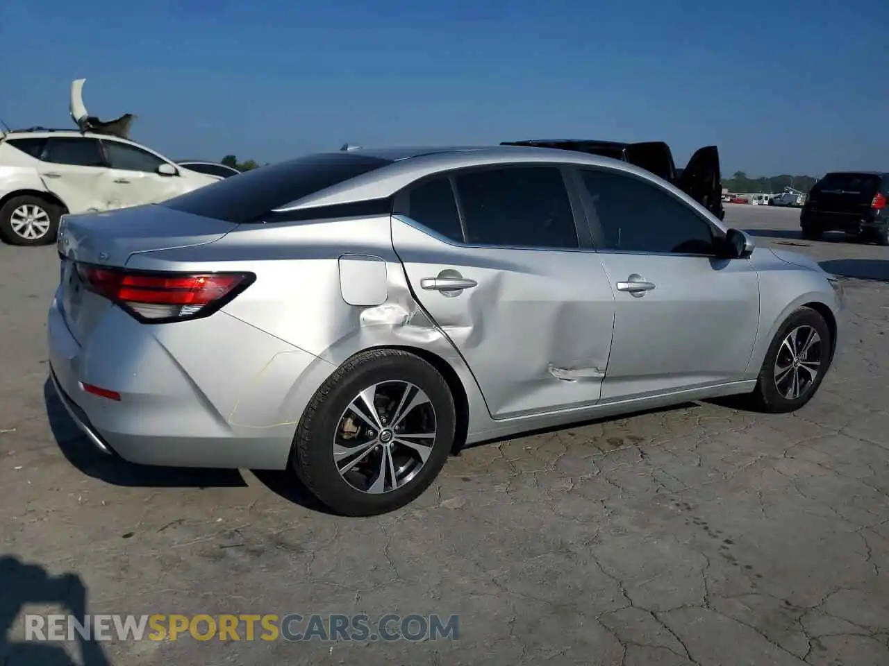 3 fotografías del automóvil dañado 3N1AB8CV5MY273213 NISSAN SENTRA 2021