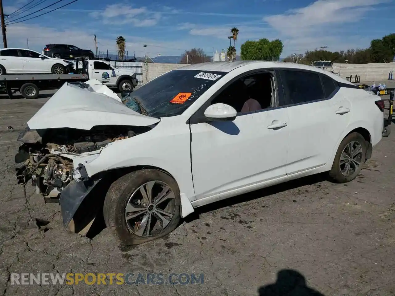 1 Photograph of a damaged car 3N1AB8CV5MY278640 NISSAN SENTRA 2021