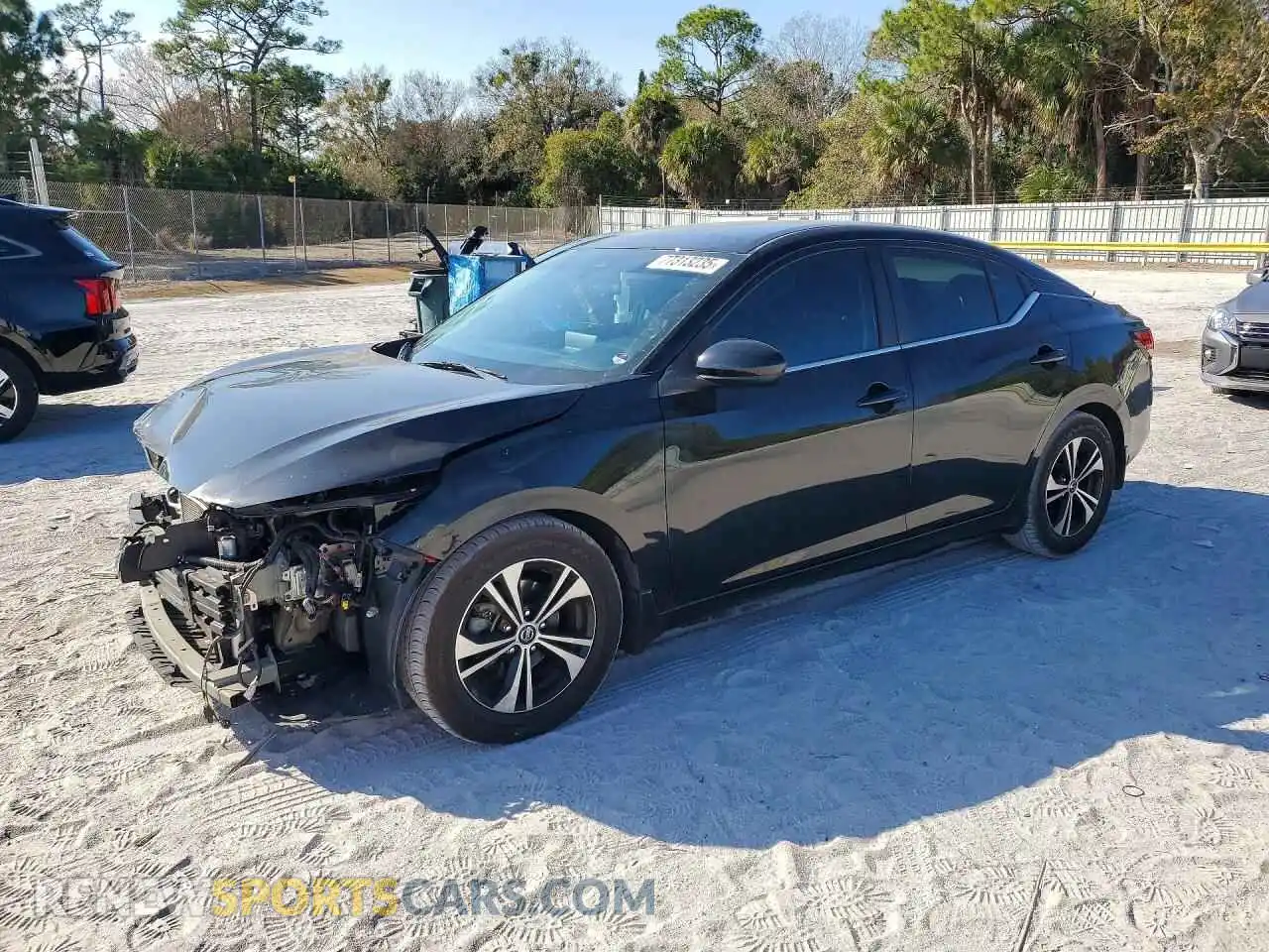 1 Photograph of a damaged car 3N1AB8CV5MY296619 NISSAN SENTRA 2021