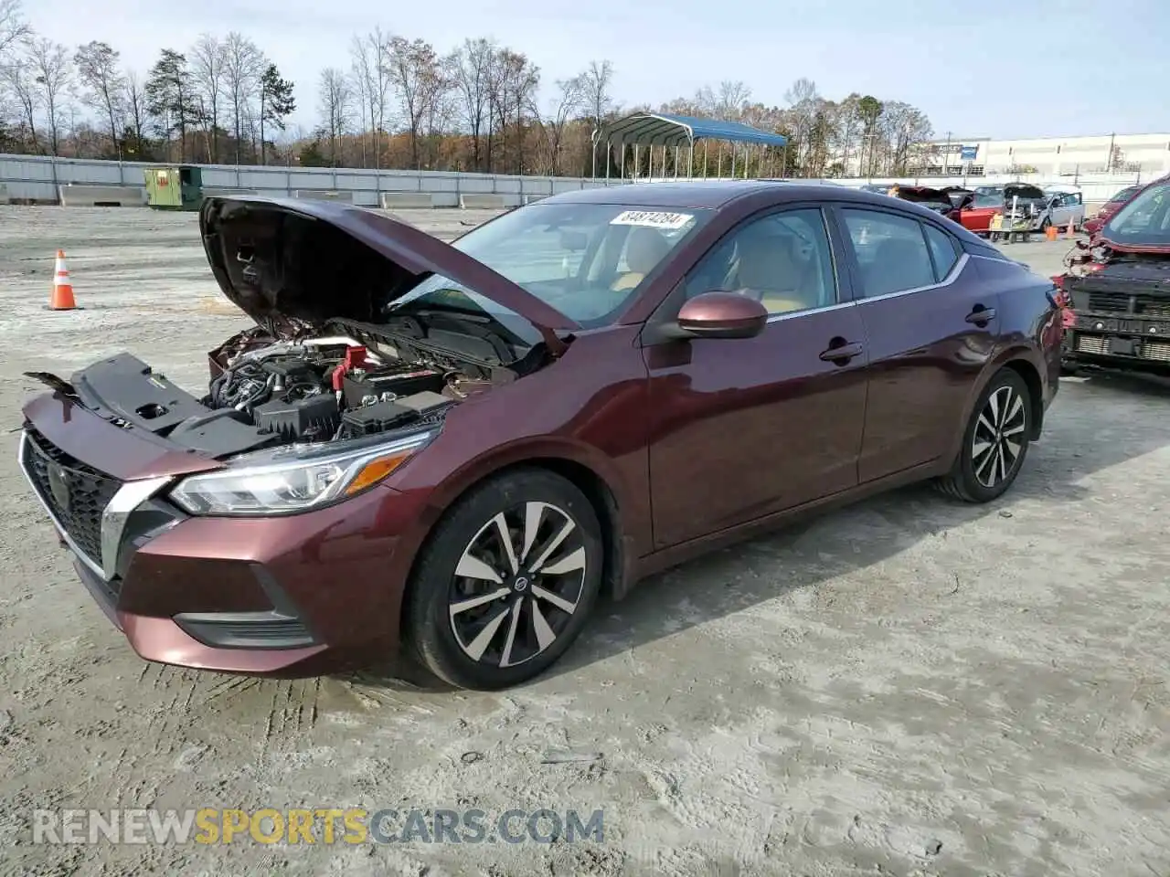 1 Photograph of a damaged car 3N1AB8CV5MY296782 NISSAN SENTRA 2021