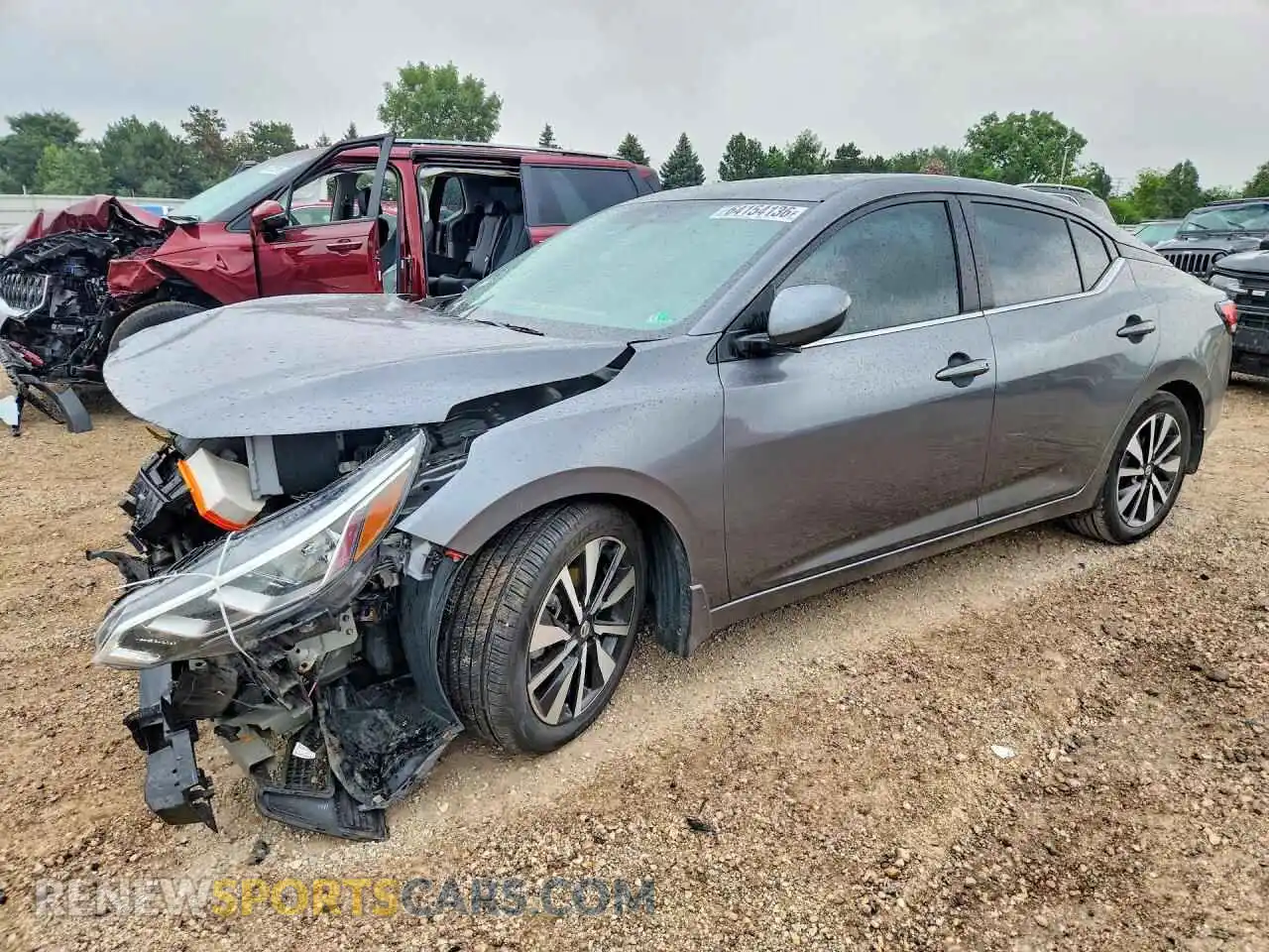 1 Photograph of a damaged car 3N1AB8CV5MY300152 NISSAN SENTRA 2021