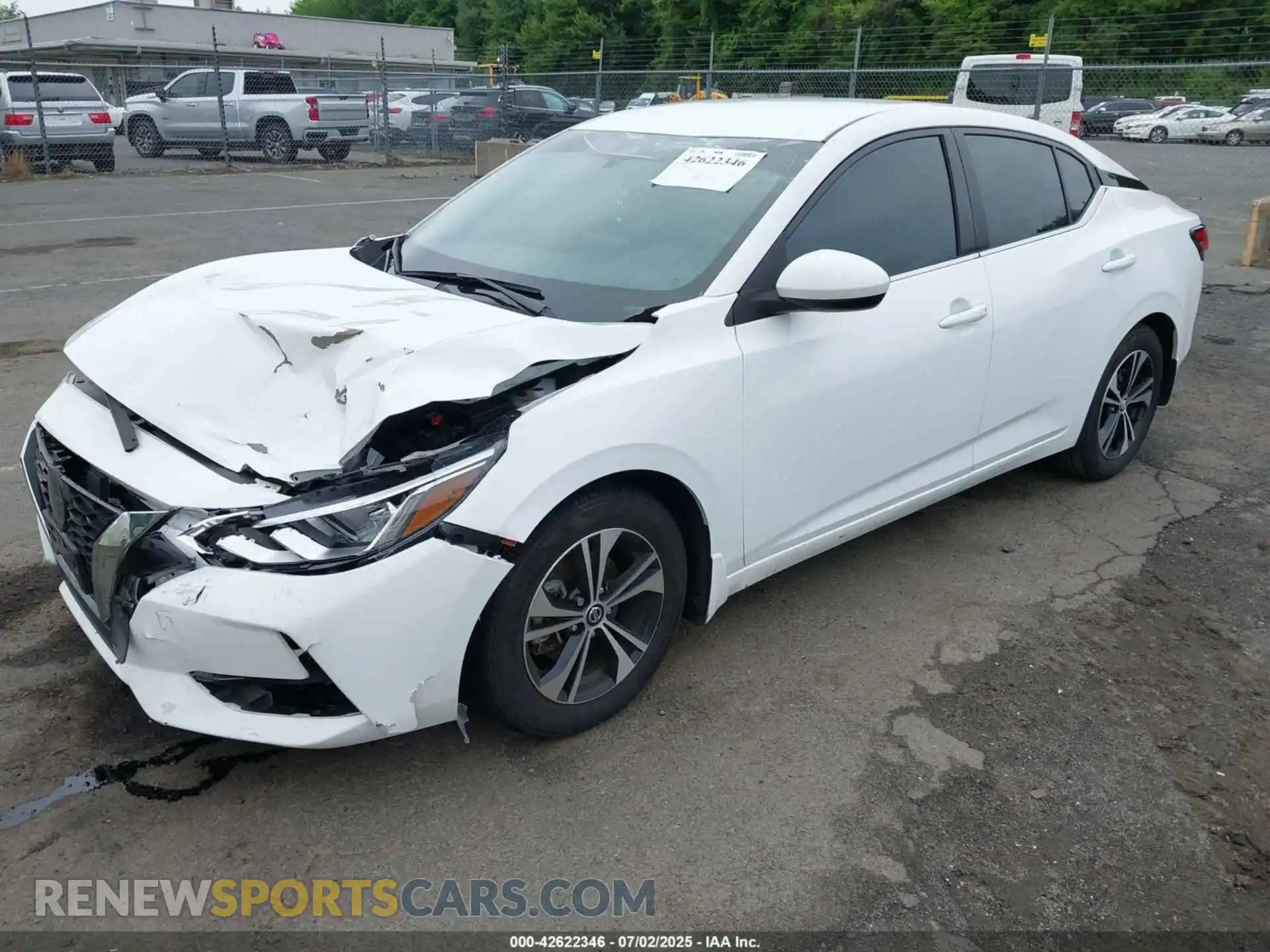2 Photograph of a damaged car 3N1AB8CV5MY305819 NISSAN SENTRA 2021