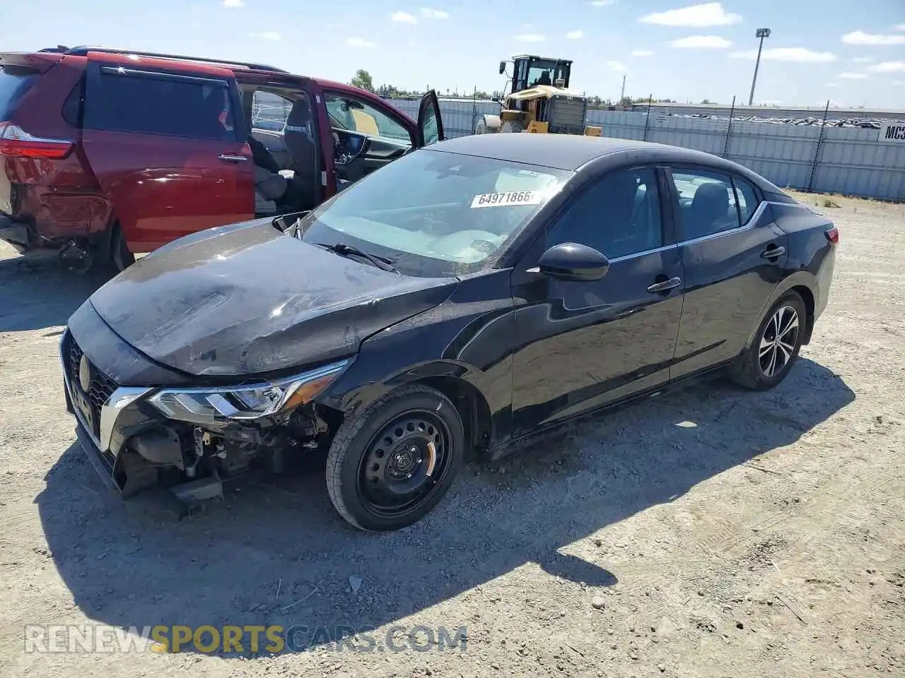 1 Photograph of a damaged car 3N1AB8CV5MY311183 NISSAN SENTRA 2021