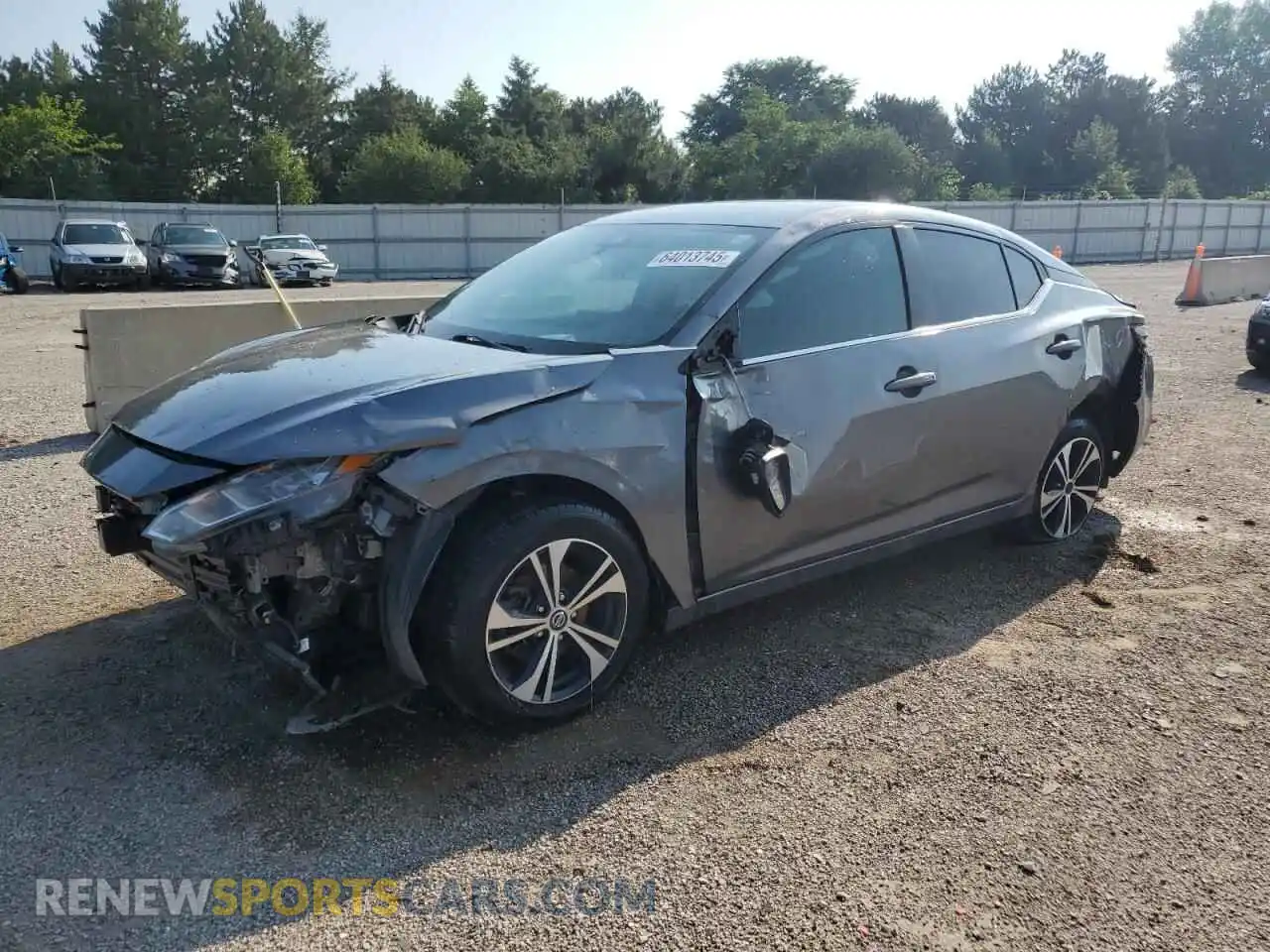 1 Photograph of a damaged car 3N1AB8CV5MY314309 NISSAN SENTRA 2021