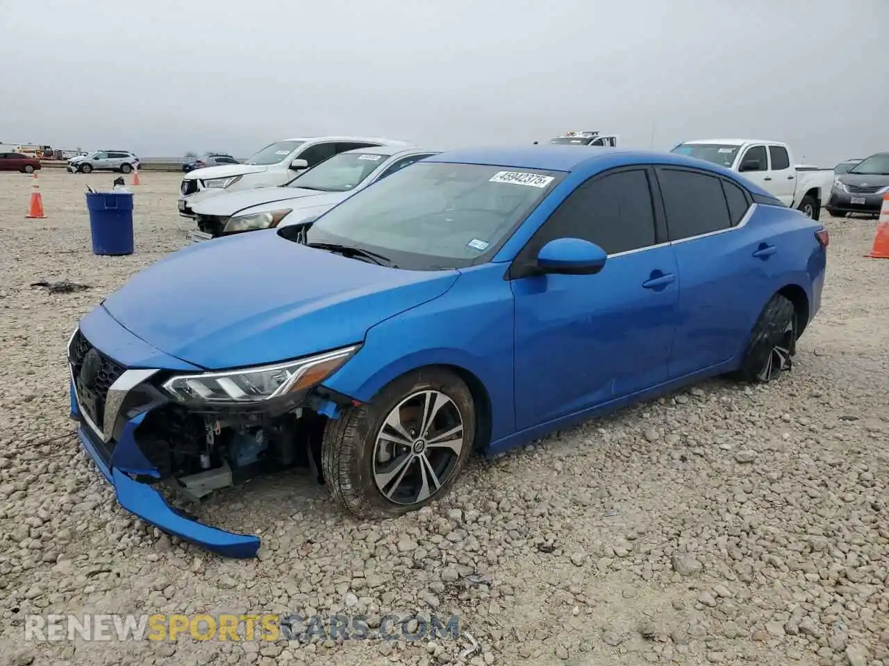 1 Photograph of a damaged car 3N1AB8CV5MY314665 NISSAN SENTRA 2021
