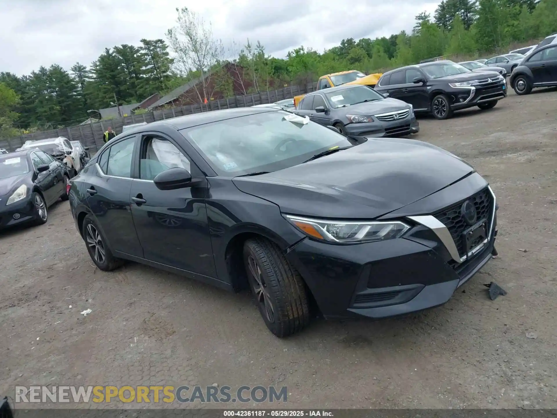 1 Photograph of a damaged car 3N1AB8CV6MY210573 NISSAN SENTRA 2021