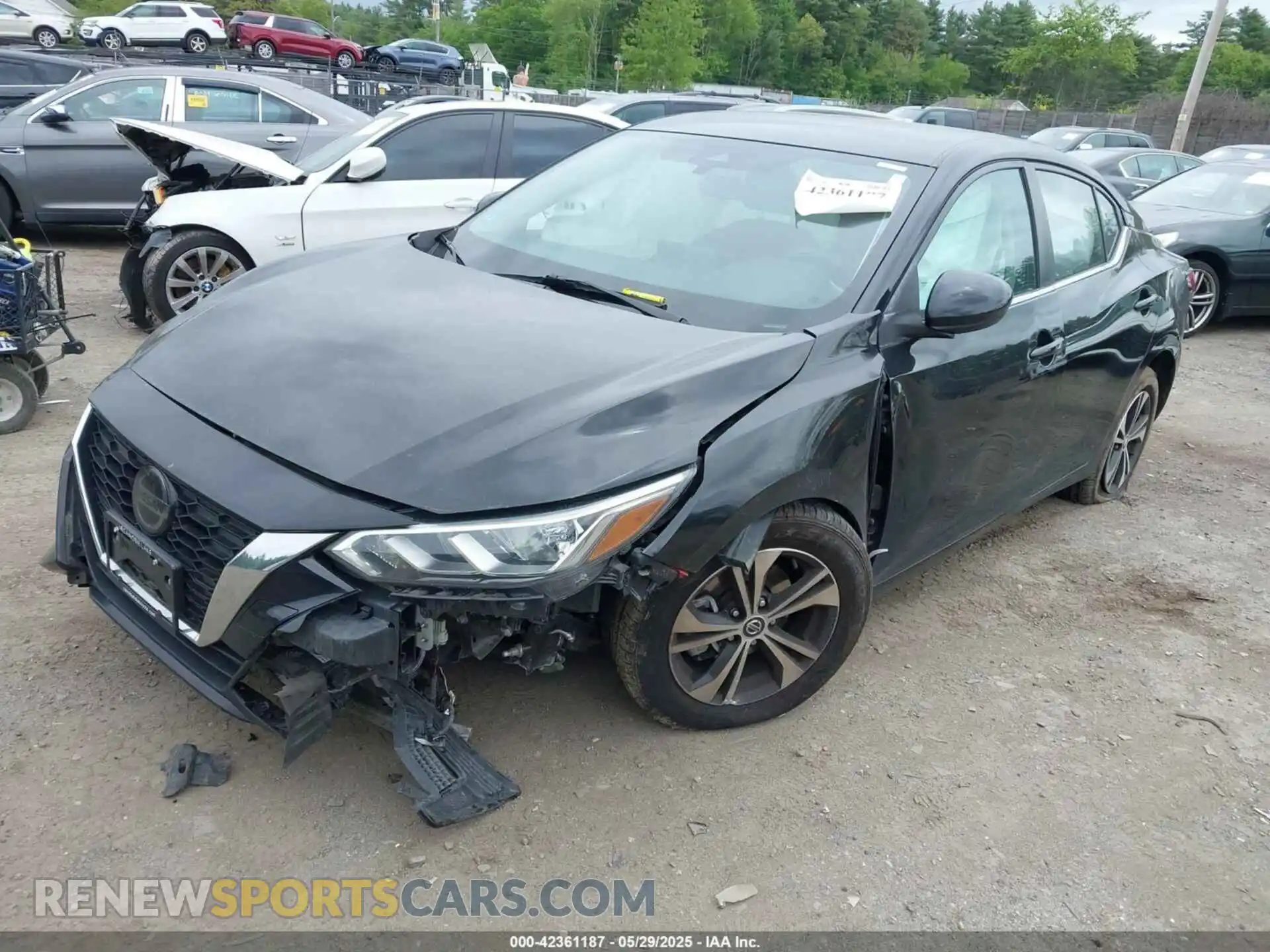 2 Photograph of a damaged car 3N1AB8CV6MY210573 NISSAN SENTRA 2021