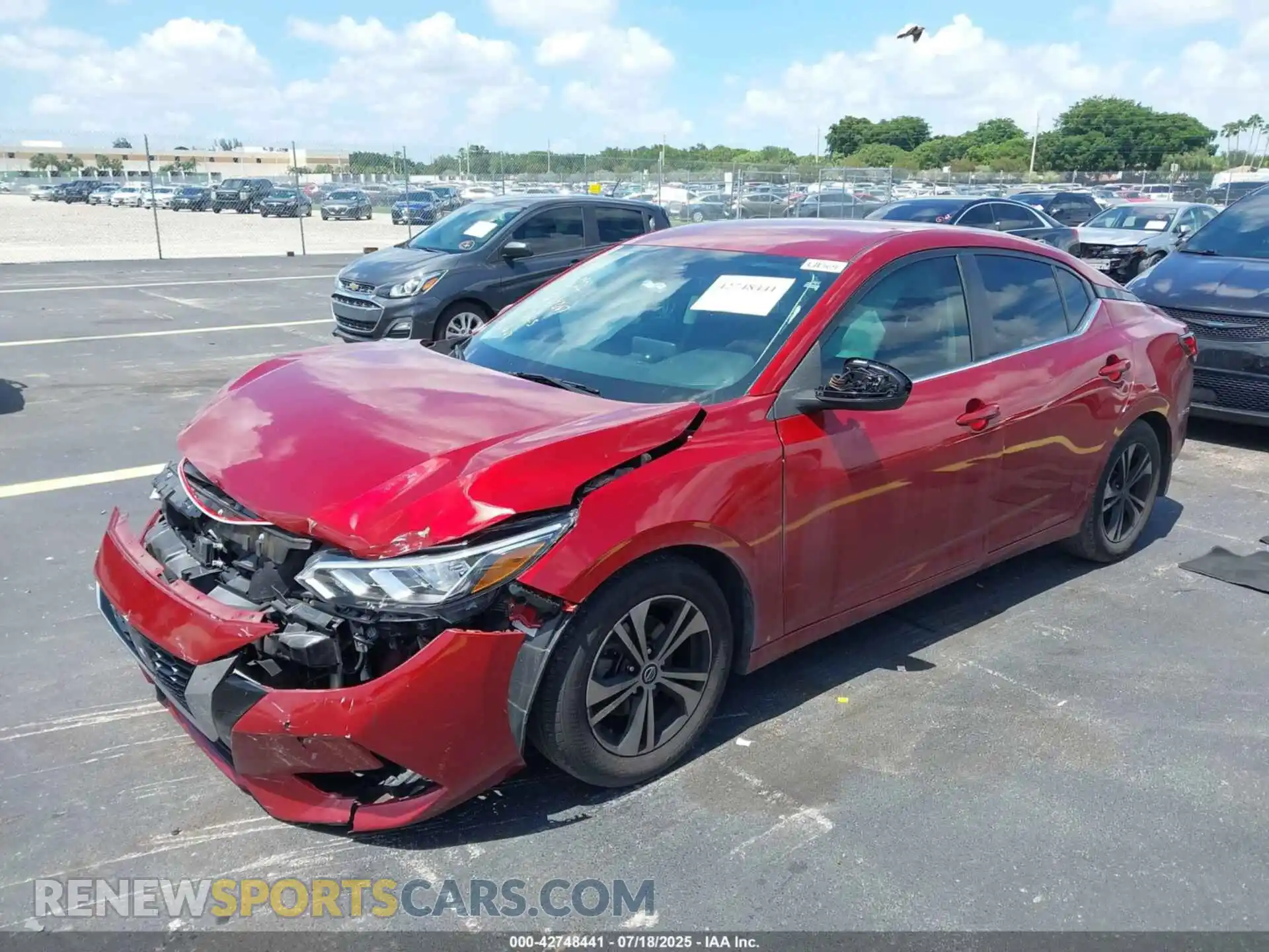 2 Photograph of a damaged car 3N1AB8CV6MY224067 NISSAN SENTRA 2021
